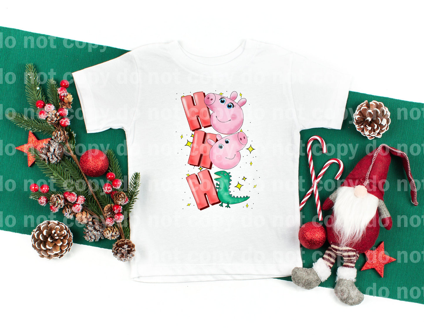 Hohoho Baby Pig Christmas Dream Impresión o Impresión de Sublimación