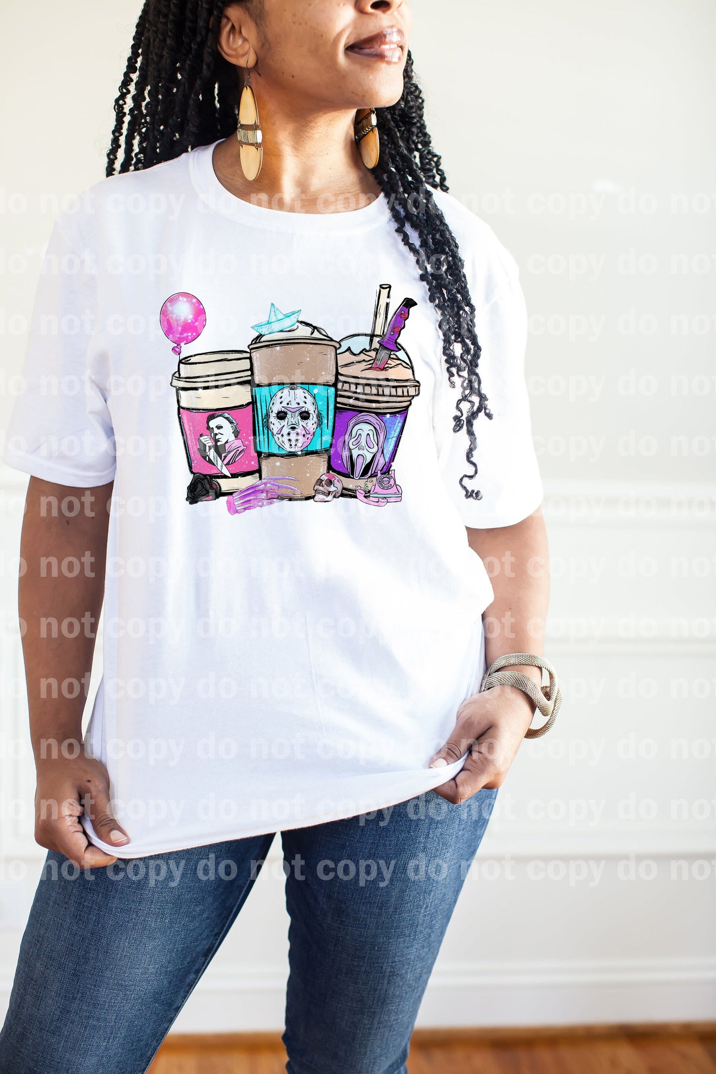 Horror Cups Pink Blue Violet Dream Print or Sublimation Print