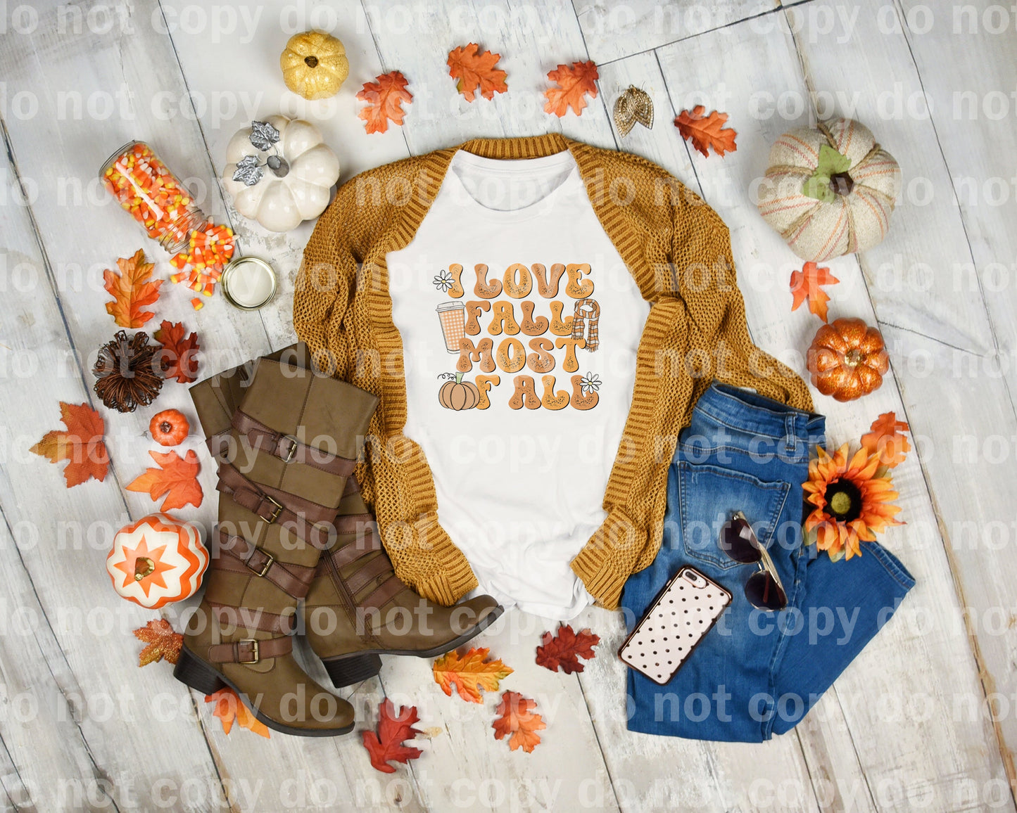 I Love Fall Most Of All Dream Print or Sublimation Print