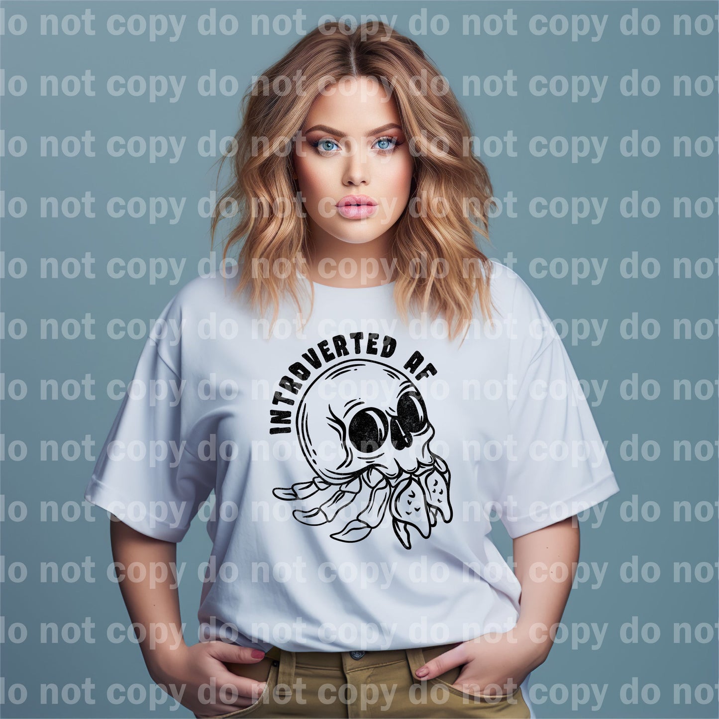 Introverted Af Skellie Full Color/One Color Dream Print or Sublimation Print