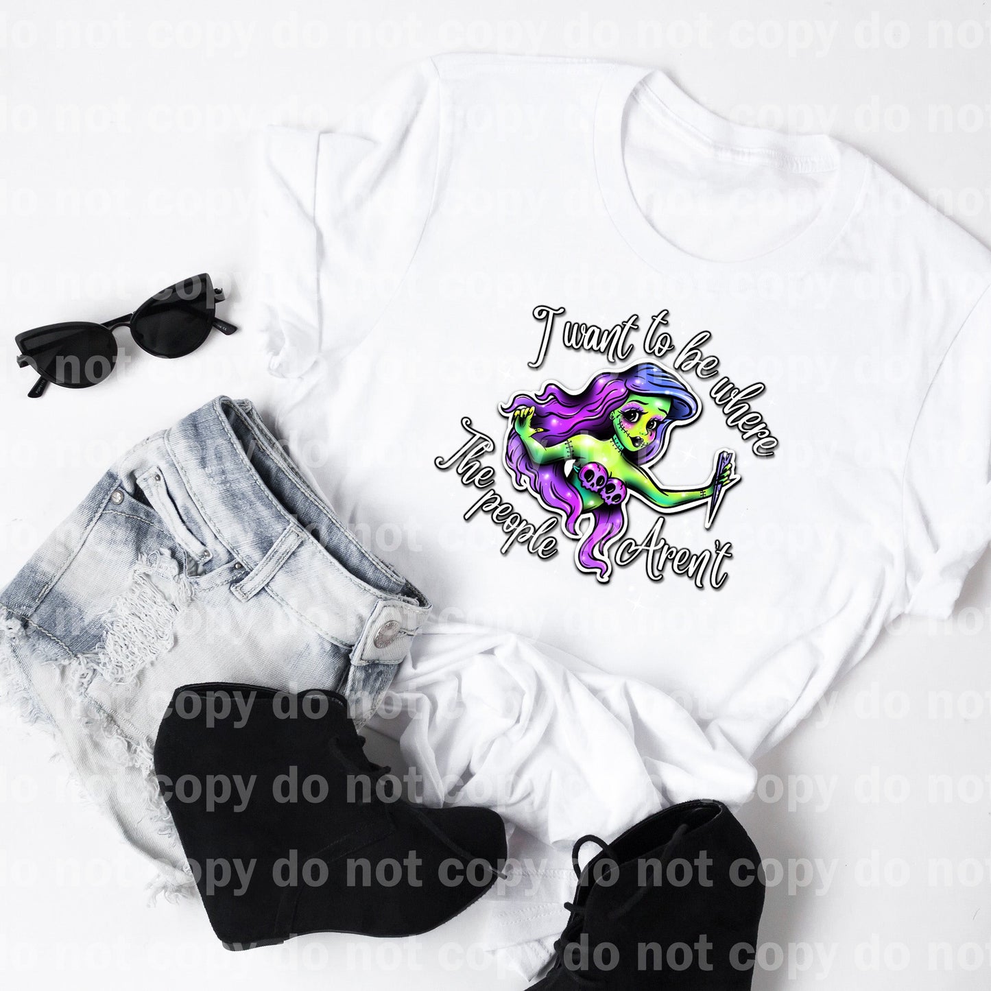 Quiero estar donde la gente no esté Impresión de sueños o impresión de sublimación