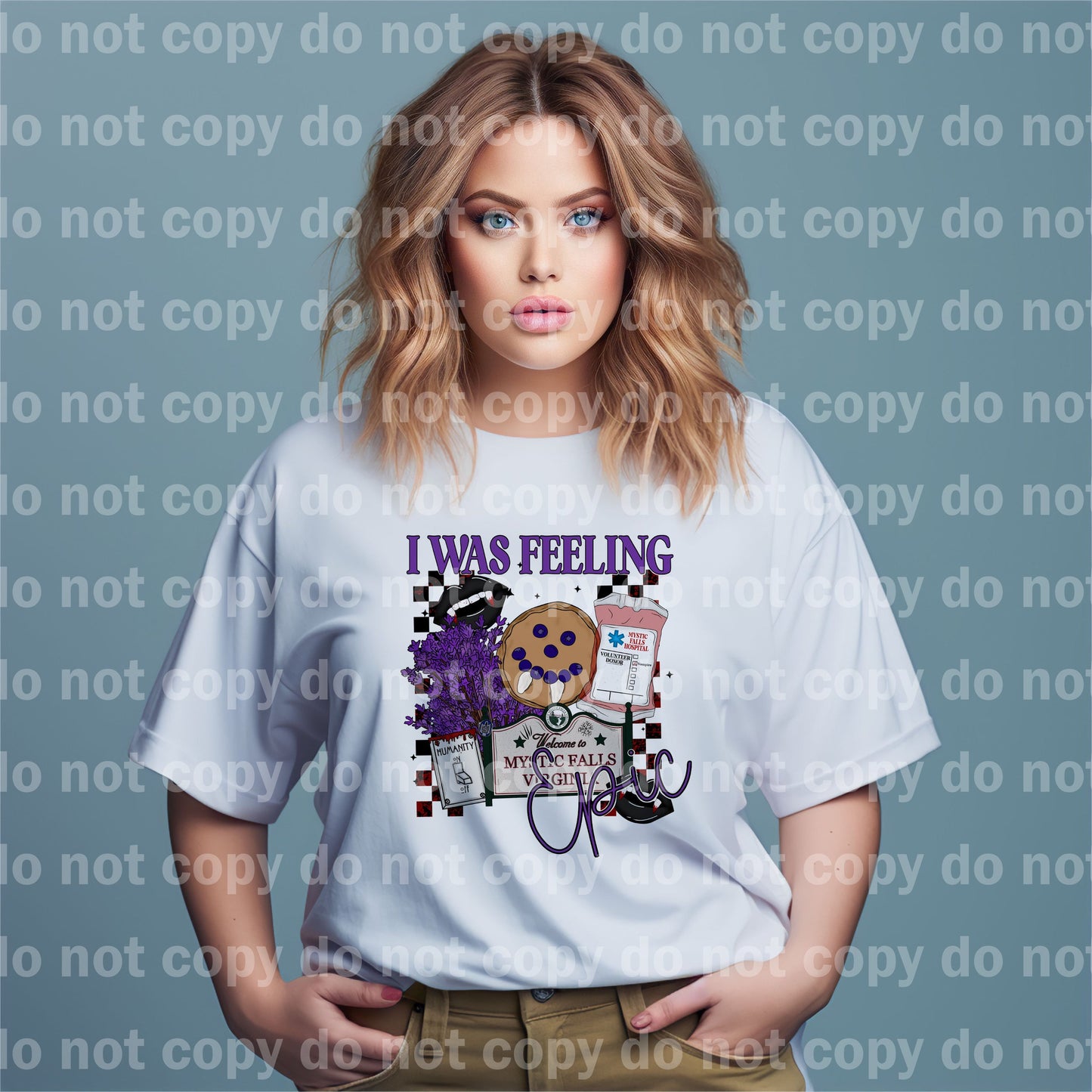 I Was Feeling Epic Mystic Falls Virginia with Optional Sleeve Design Dream Print or Sublimation Print