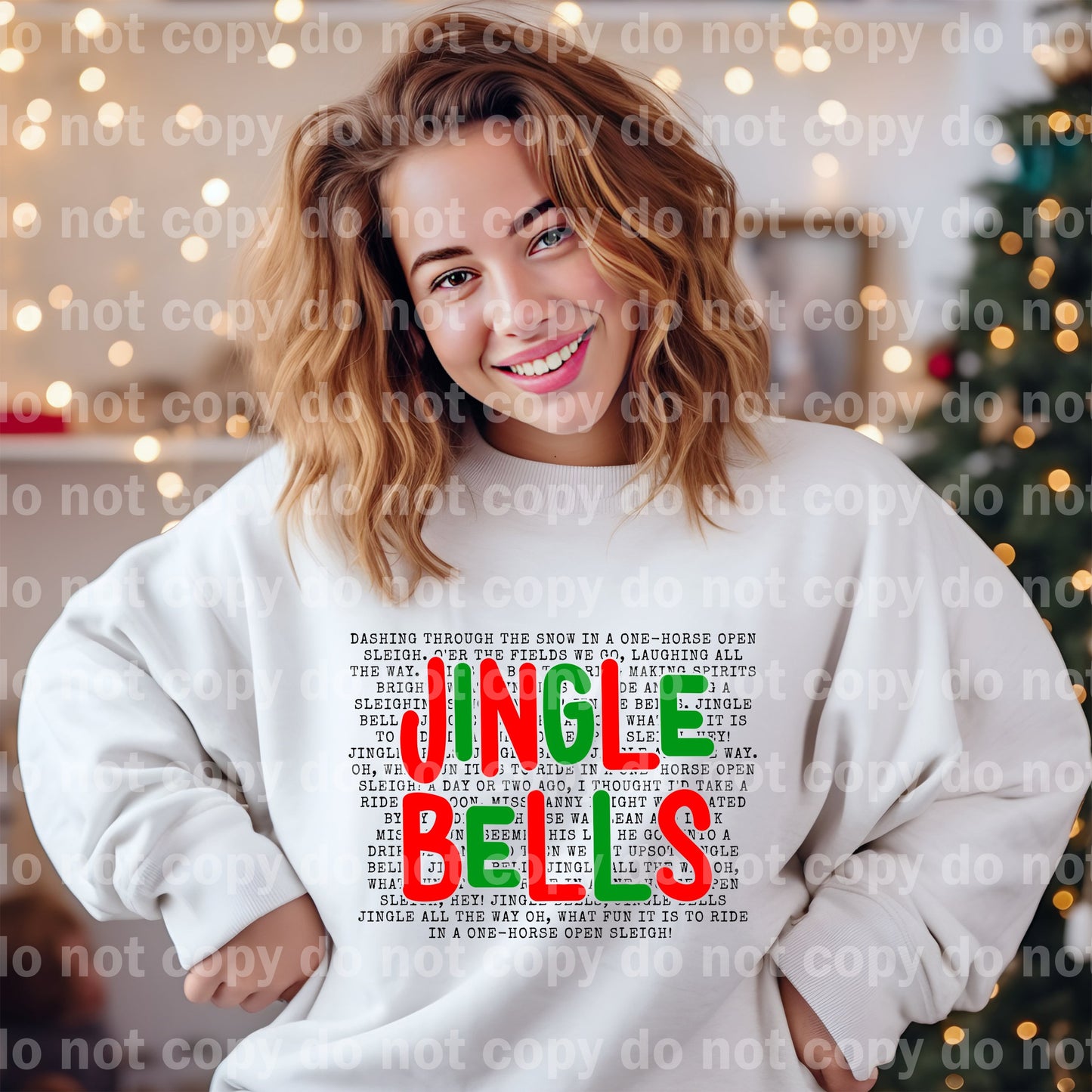 Jingle Bells Lyrics Dream Print or Sublimation Print