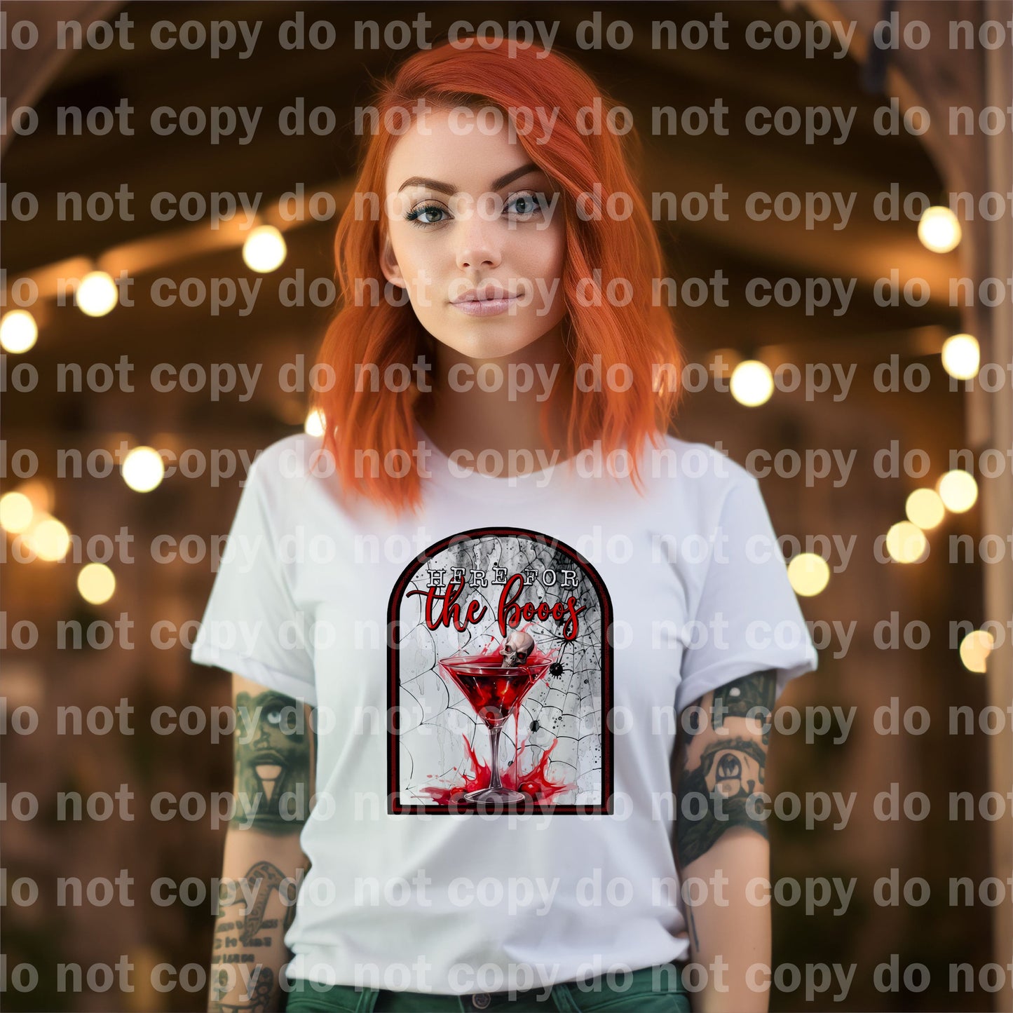 Here For The Booos Red Dream Print or Sublimation Print