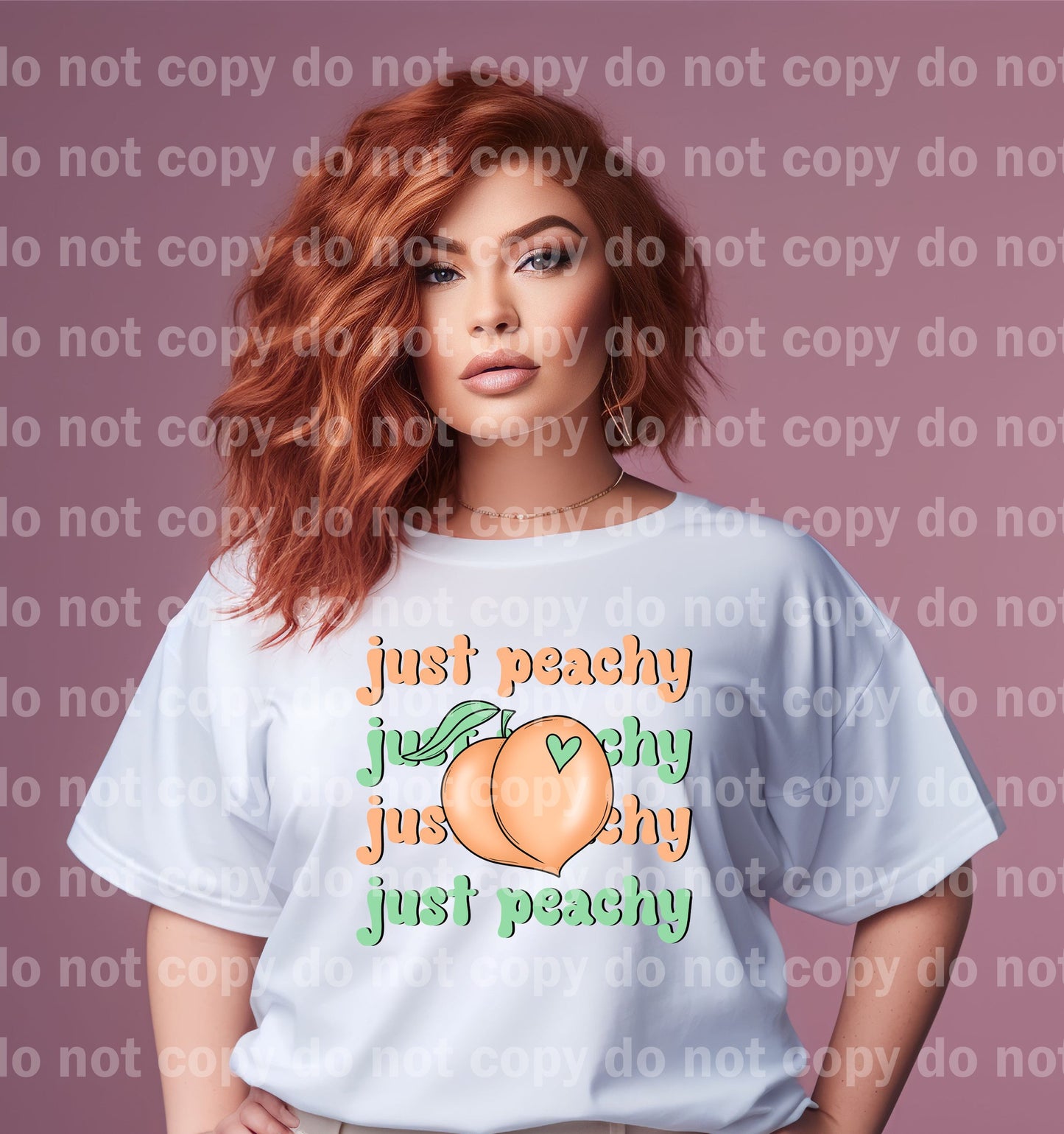 Just Peachy Word Stacked Dream Print or Sublimation Print