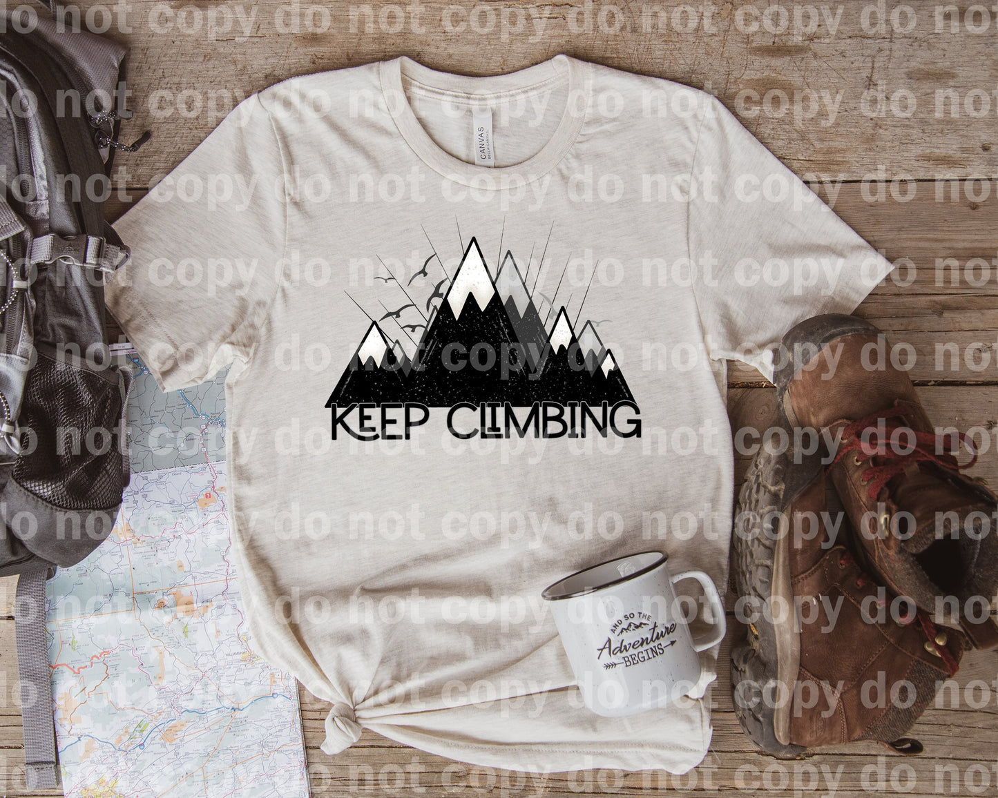 Sigue escalando impresión de sueños o impresión de sublimación