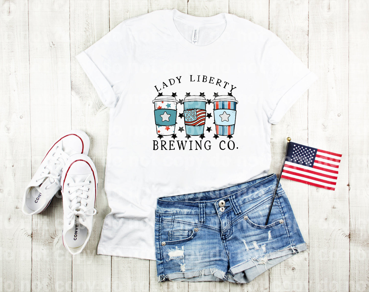 Lady Liberty Brewing Co Impresión de sueños o impresión de sublimación