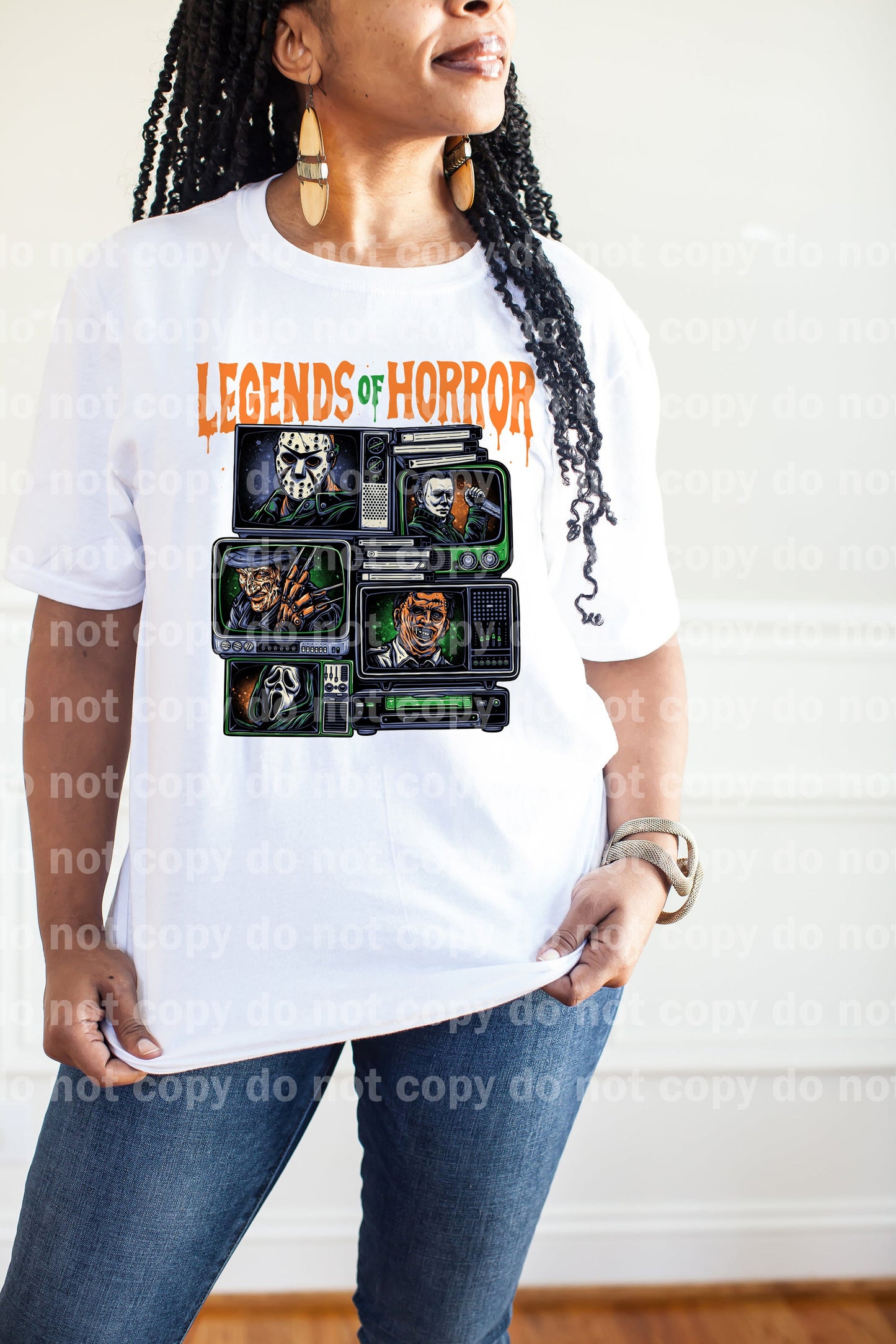 Impresión de sueños de leyendas de terror o impresión de sublimación