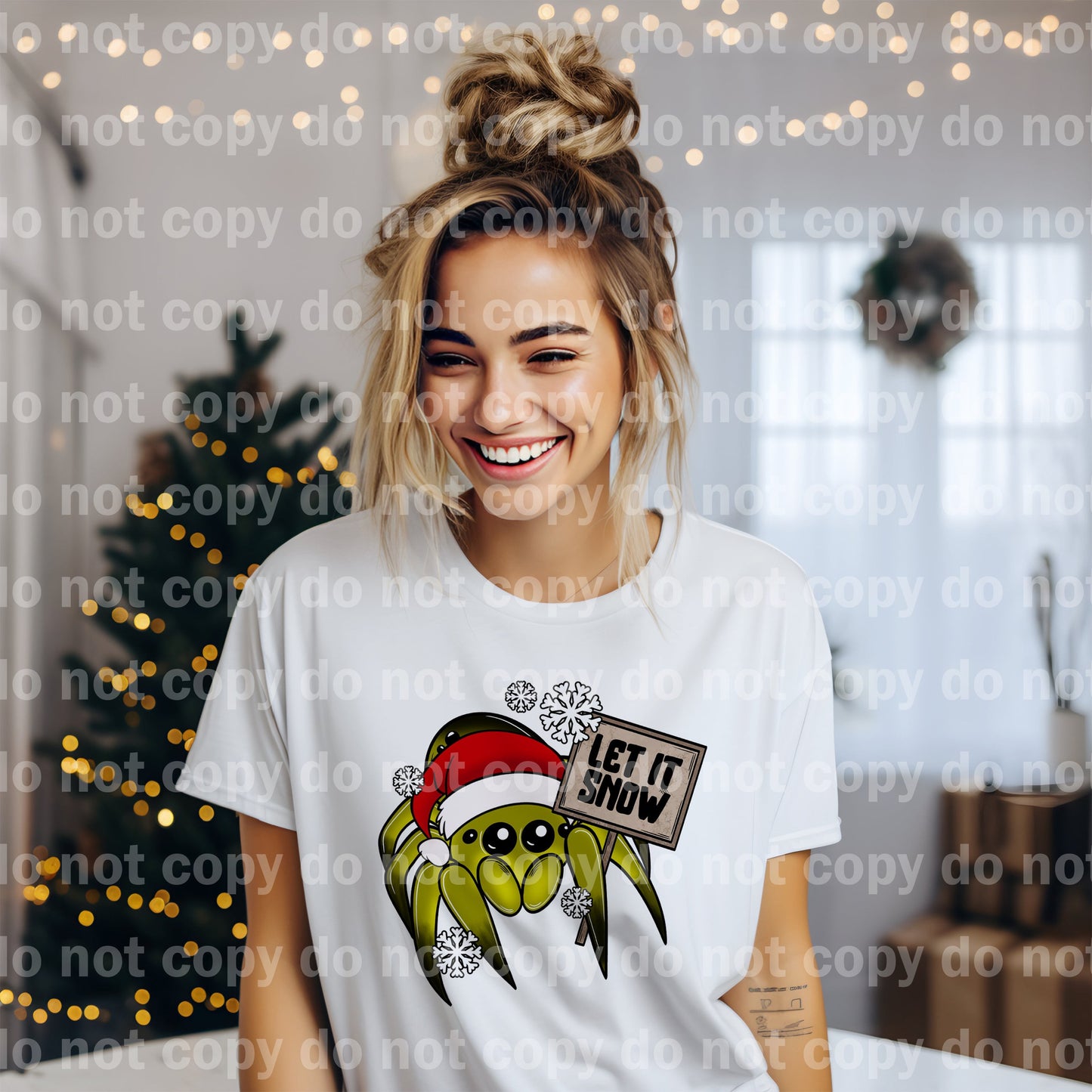 Let It Snow Spider Blue Green/Green Dream Print or Sublimation Print