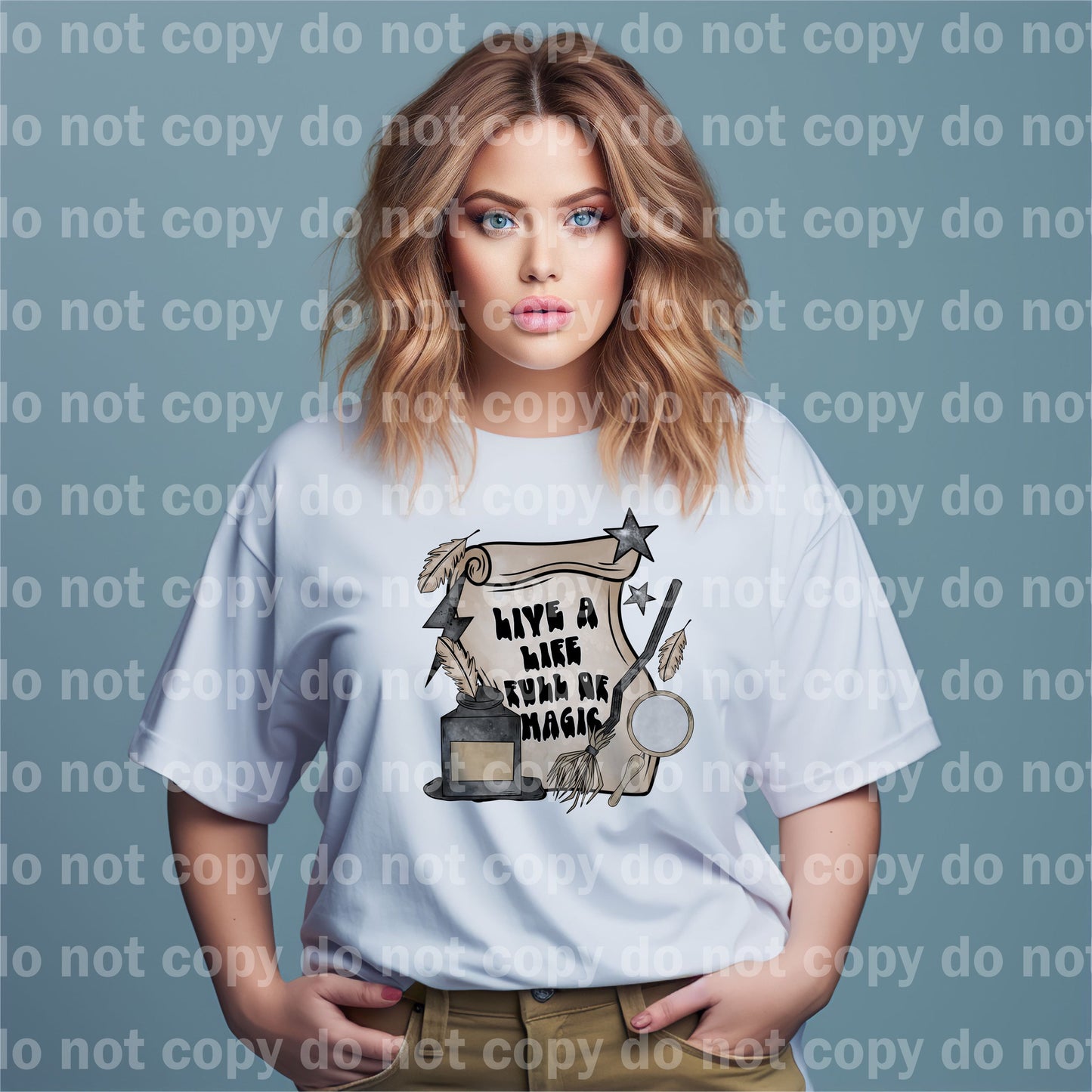 Viva una vida llena de magia con diseños de mangas de dos filas opcionales Impresión de ensueño o impresión por sublimación