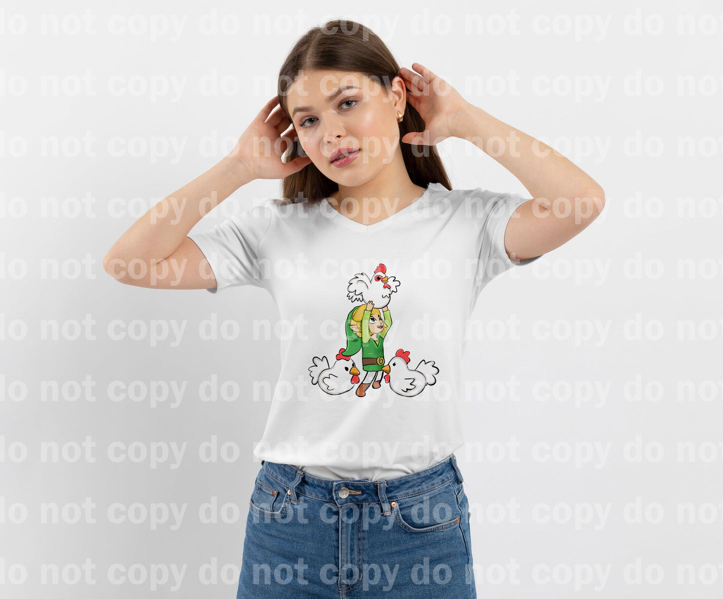 Link And Chickens Dream Print or Sublimation Print