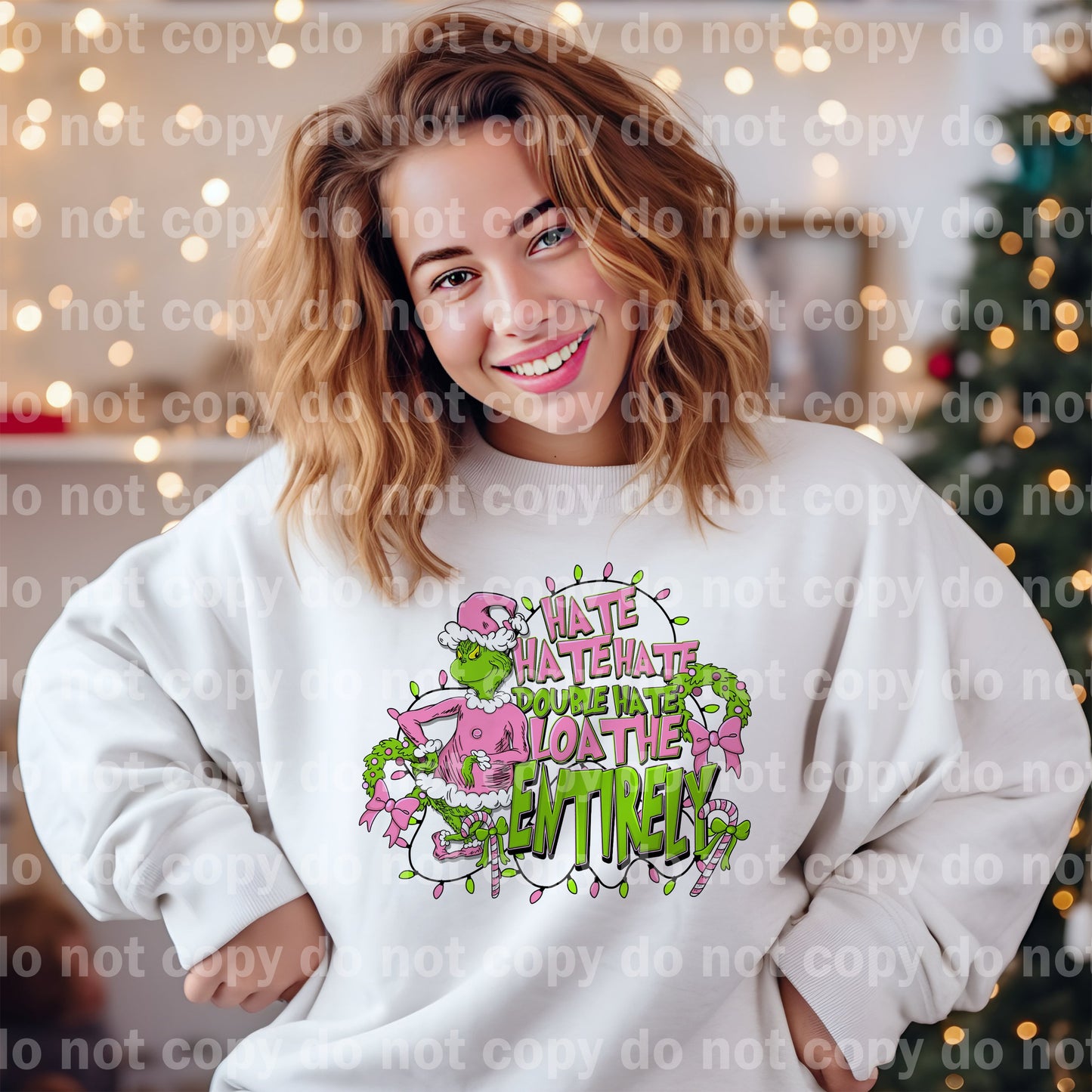 Hate Hate Hate Double Hate Loathe Entirely with Optional Sleeve Design Dream Print or Sublimation Print