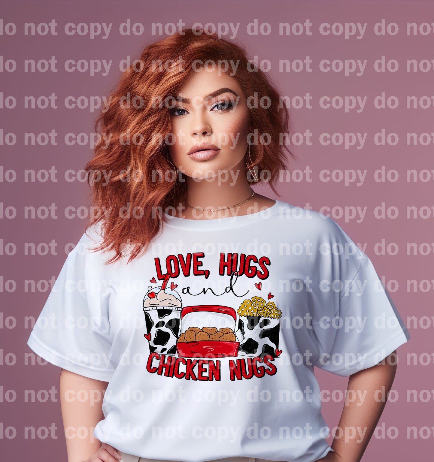 Love Hugs And Chicken Nugs Dream Print or Sublimation Print