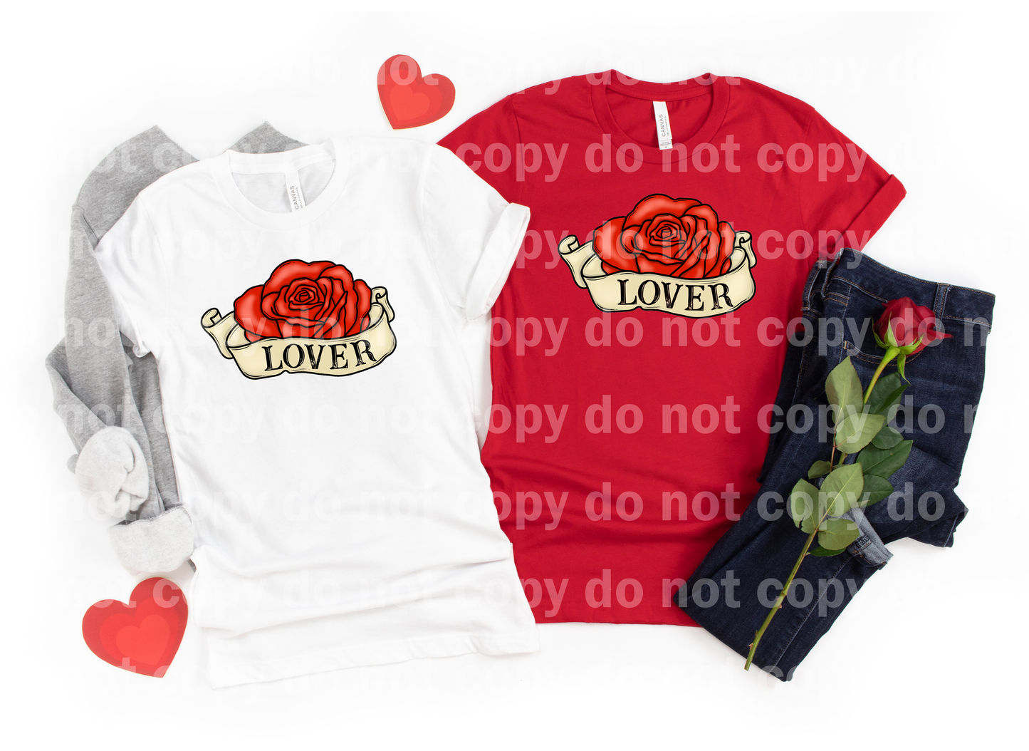 Lover Red Rose Banner Dream Print or Sublimation Print