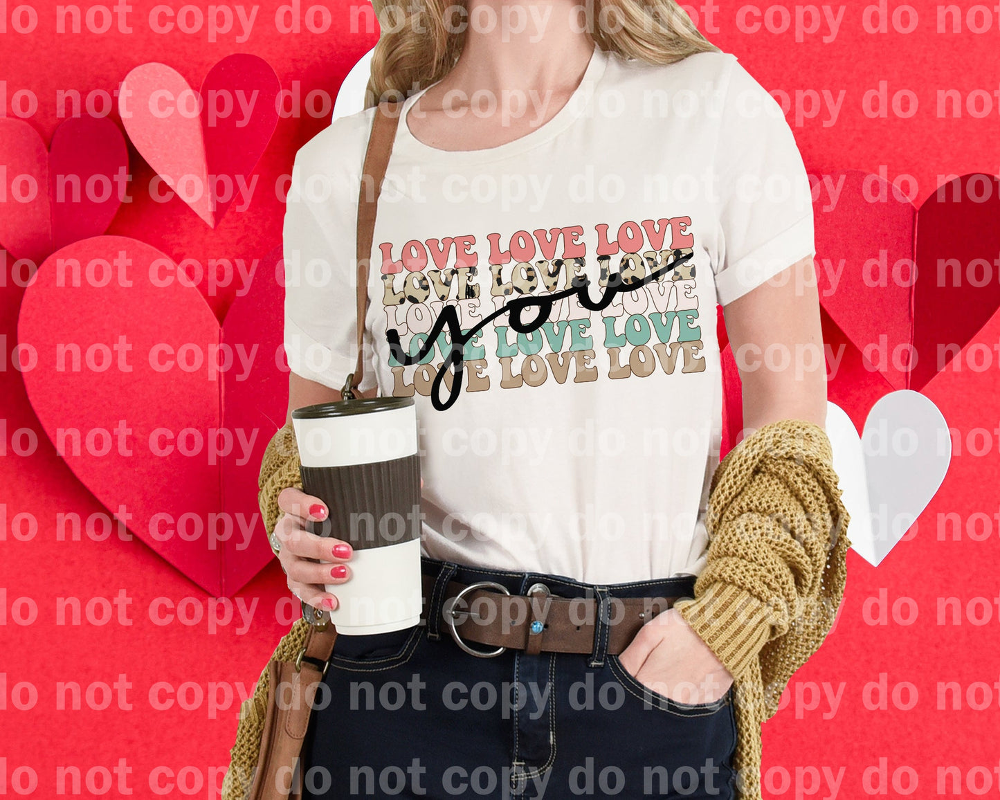 Love You Typography Dream Print or Sublimation Print