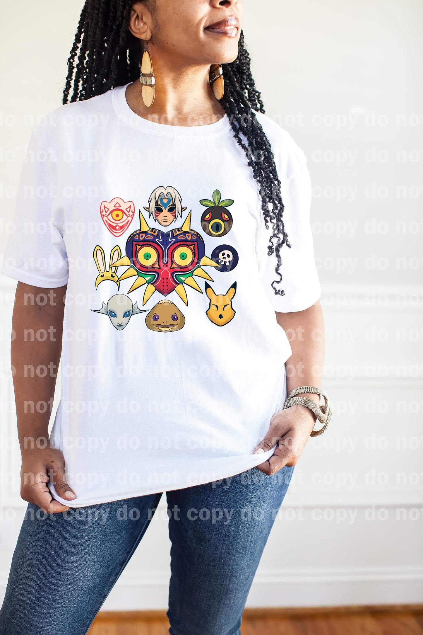 Majo Mask Zelda Mash Up Orange/Yellow Dream Print or Sublimation Print