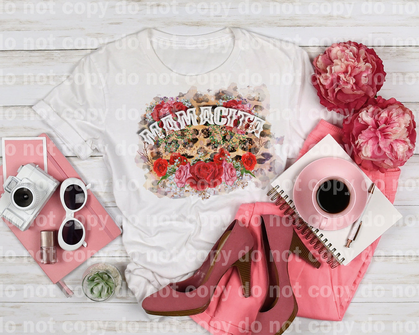 Mamacita Floral Leopard Background Dream Print or Sublimation Print