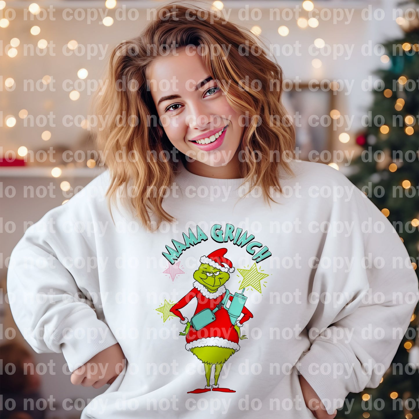 Mama Green Stars Dream Print or Sublimation Print