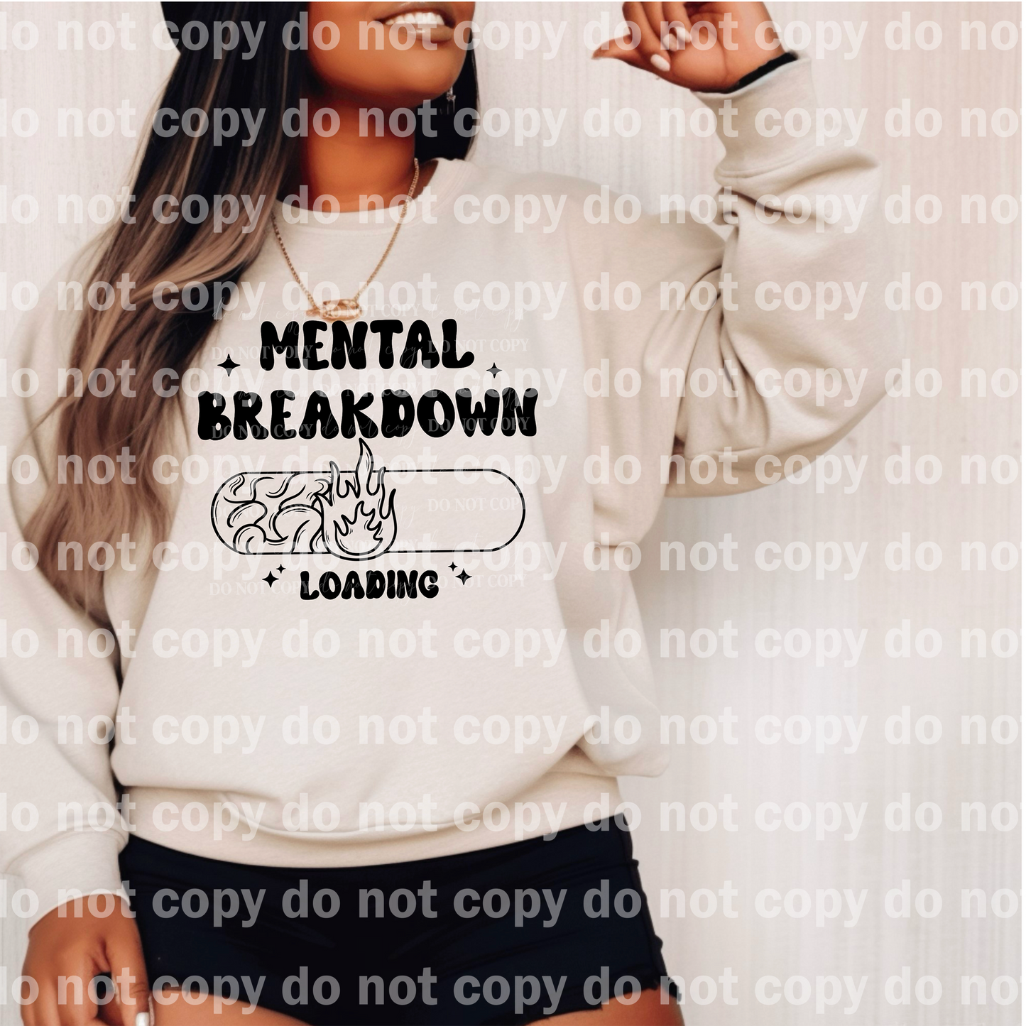 Loading Mental Breakdown Flame Full Color/One Color Dream Print or Sublimation Print