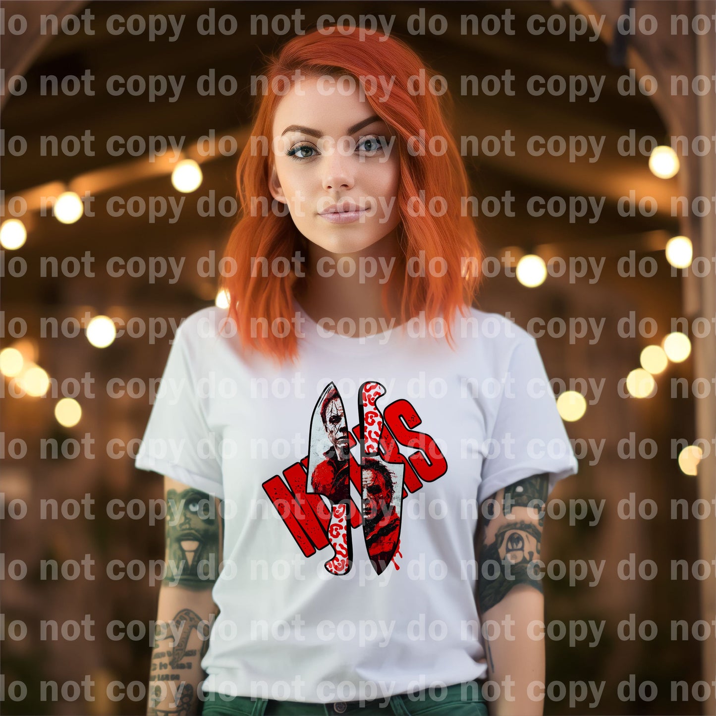 Michael Murderer Bloody Face Knives Dream Print or Sublimation Print