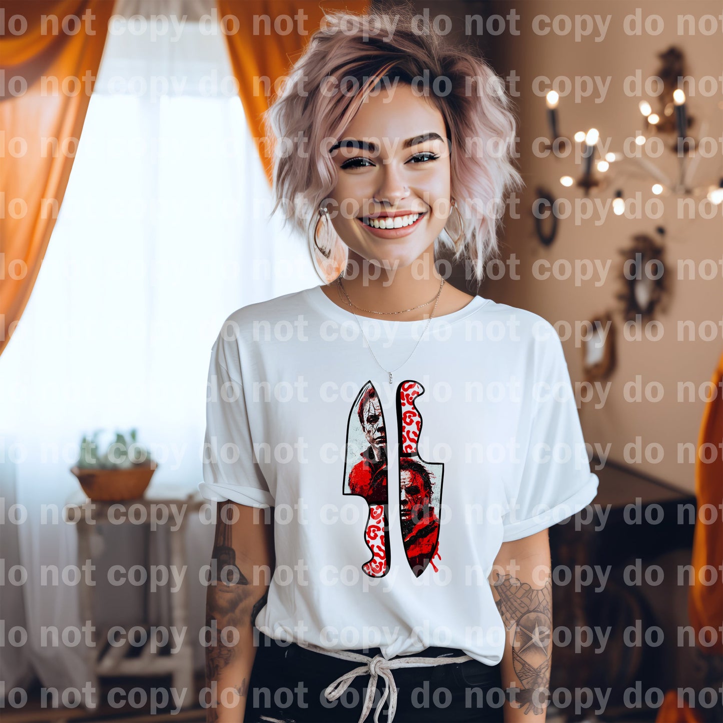 Michael Murderer Bloody Knives Dream Print or Sublimation Print