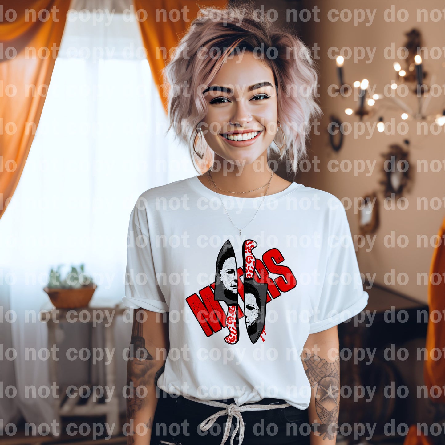 Michael Murderer Face Knives Dream Print or Sublimation Print