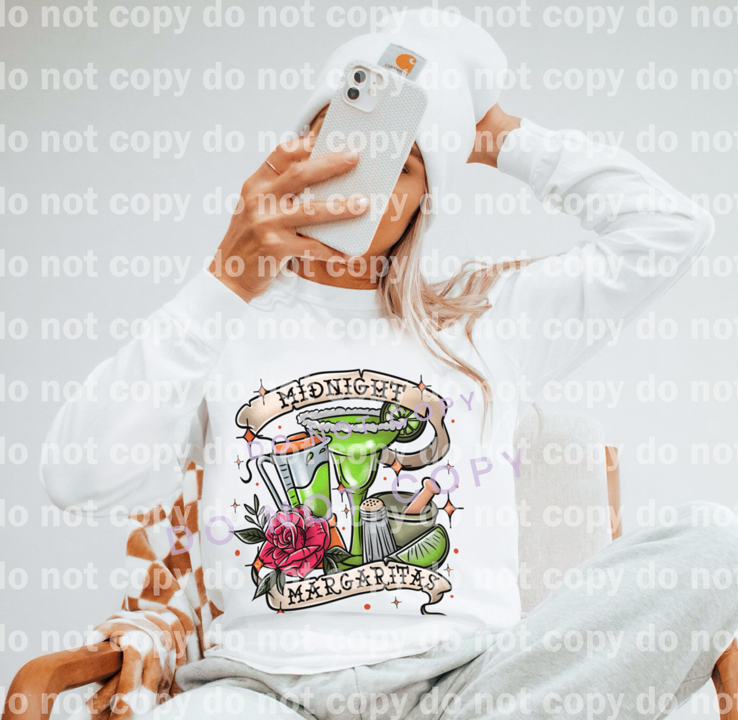 Margaritas de medianoche con diseño de manga opcional Impresión de ensueño o impresión por sublimación