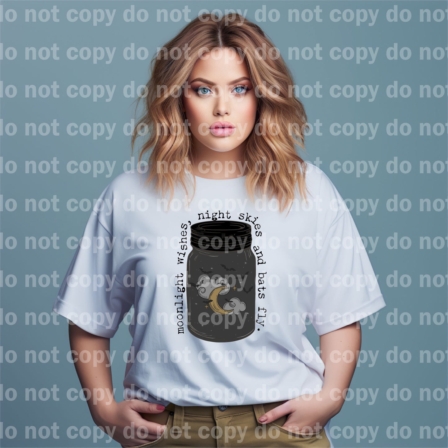 La luz de la luna desea cielos nocturnos y murciélagos vuelan impresión de ensueño o impresión de sublimación