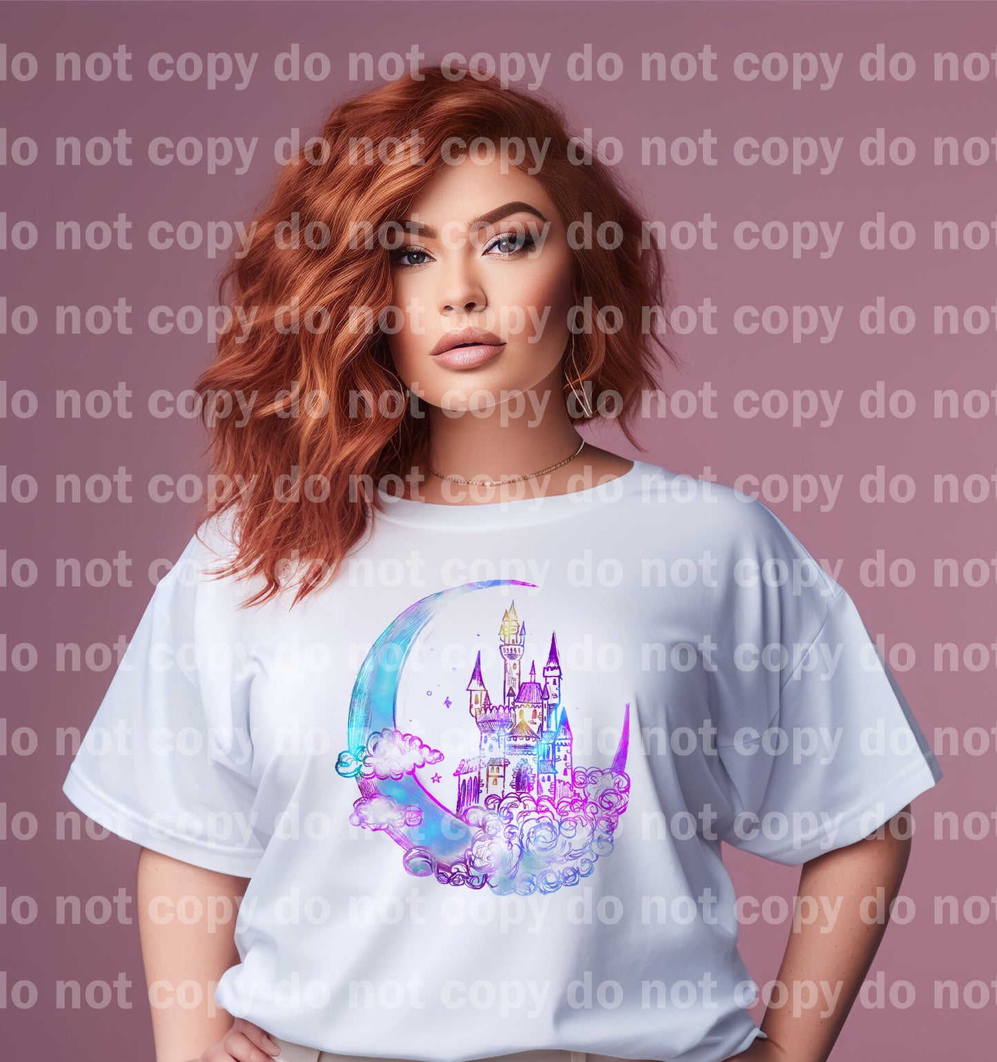 Moon Magical Castle Dream Print or Sublimation Print