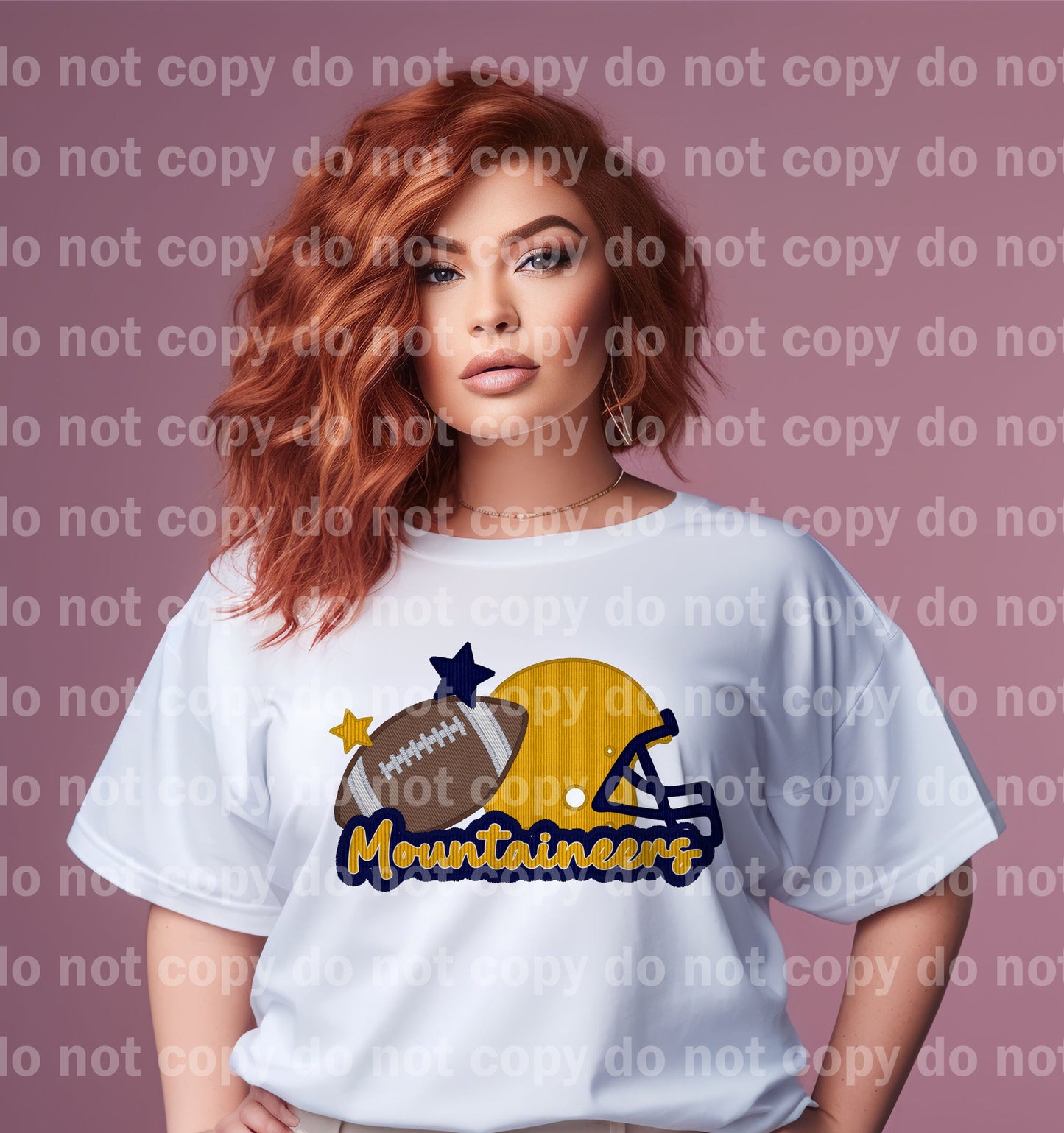 Mountaineers Football Embroidery Dream Print or Sublimation Print