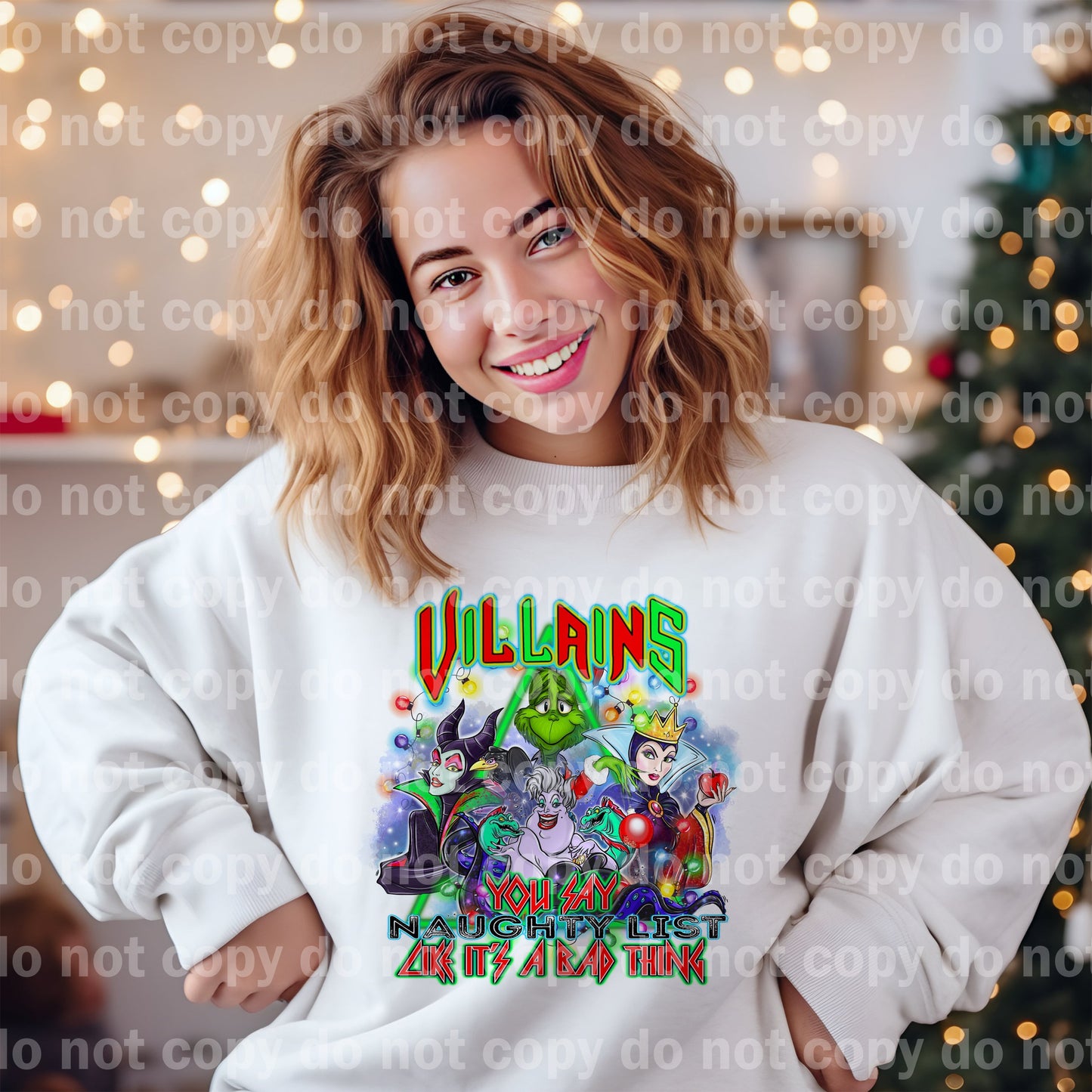 Villains You Say Naughty List Like It's A Bad Thing Dream Print or Sublimation Print