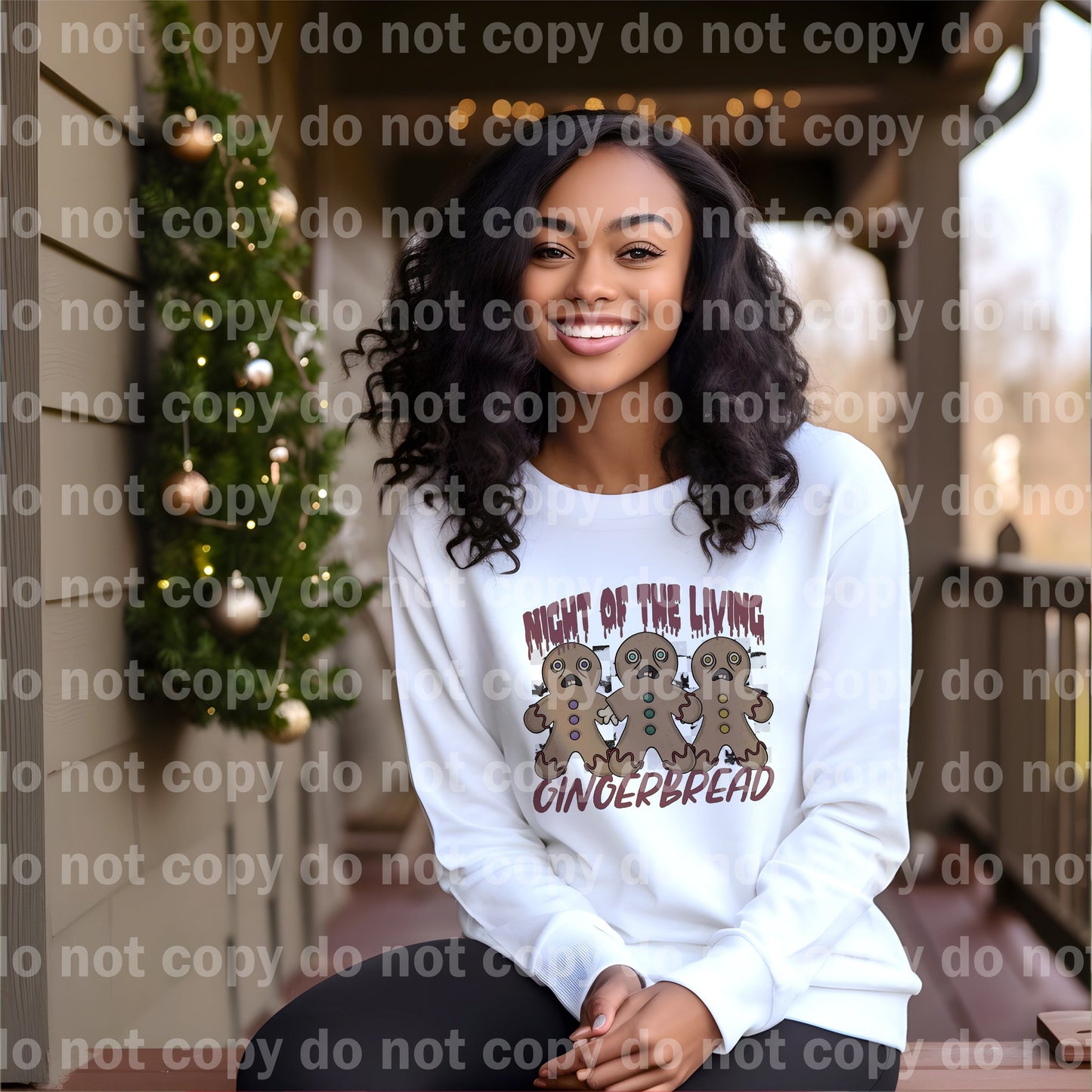 Night Of The Living Gingerbread Plaid Dream Print or Sublimation Print