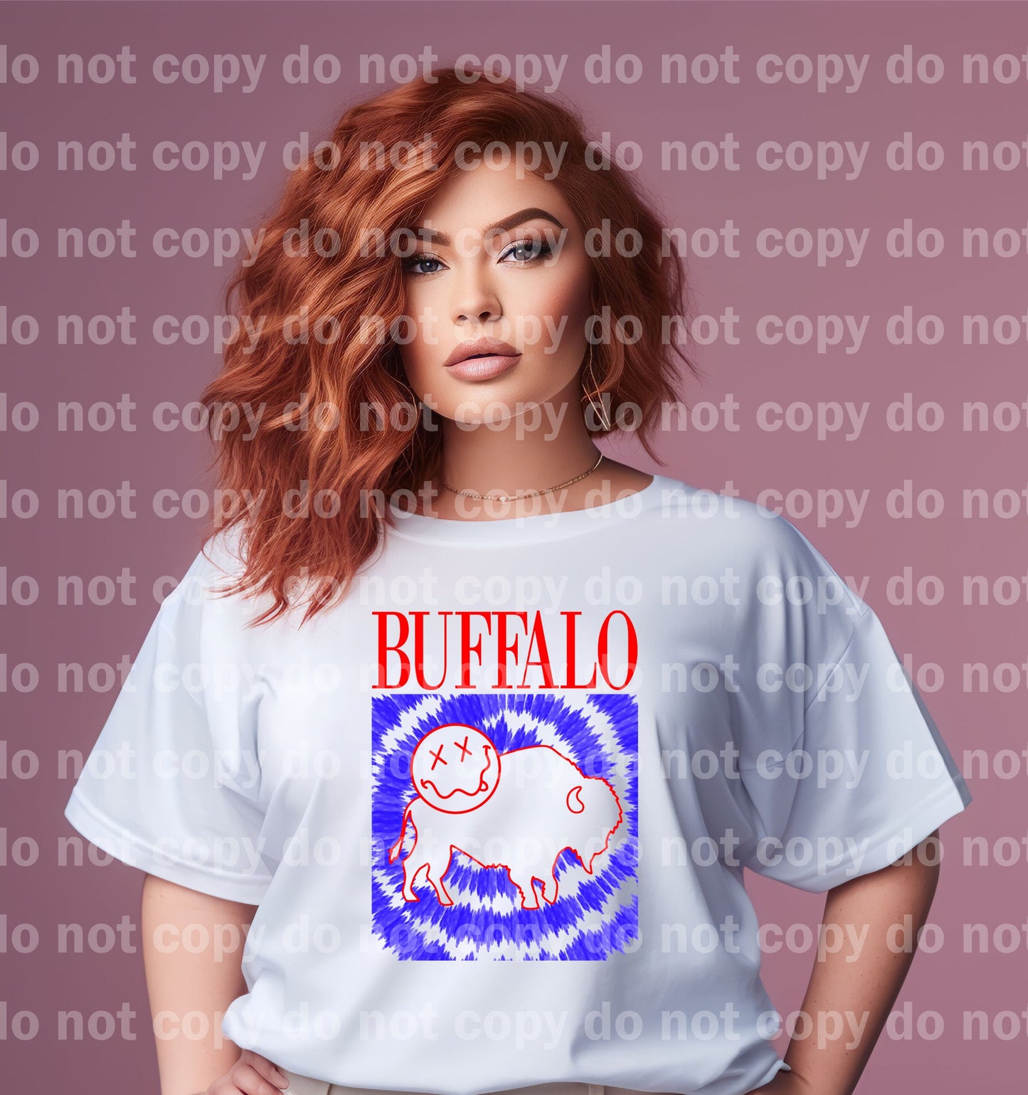 Buffalo Nirvana Tie Dye with Optional Sleeve Design Dream Print or Sublimation Print
