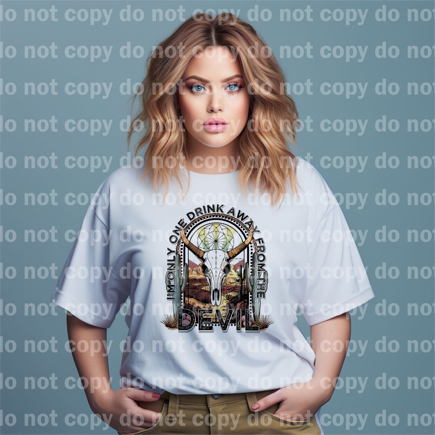 I'm Only One Drink Away From The Devil Dream Print or Sublimation Print