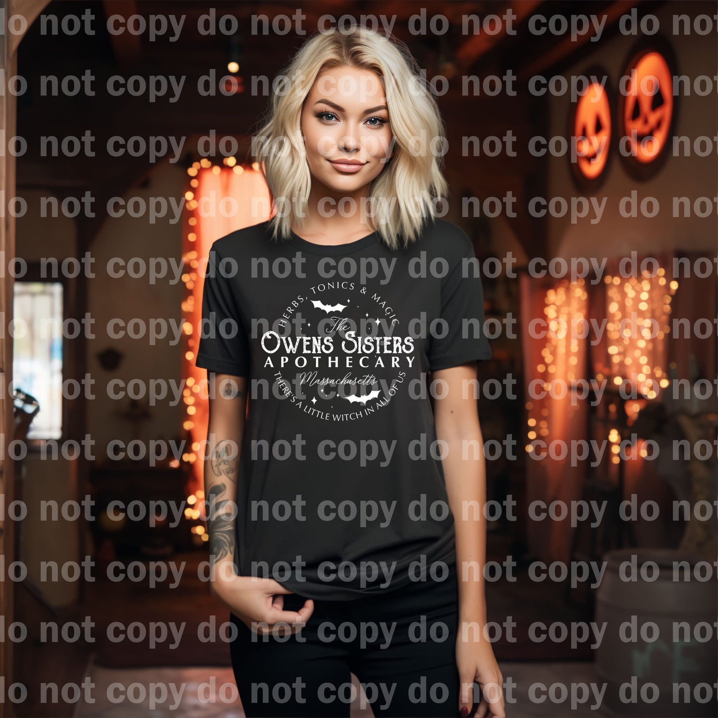 Owens Apothecary Impresión de sueños en blanco/negro o impresión de sublimación