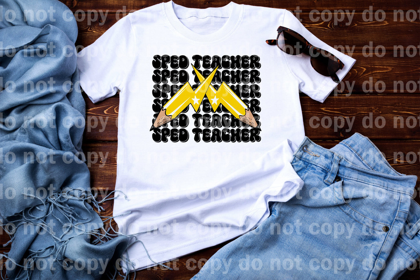 Pencil Bolts Sped Teacher Dream Print or Sublimation Print