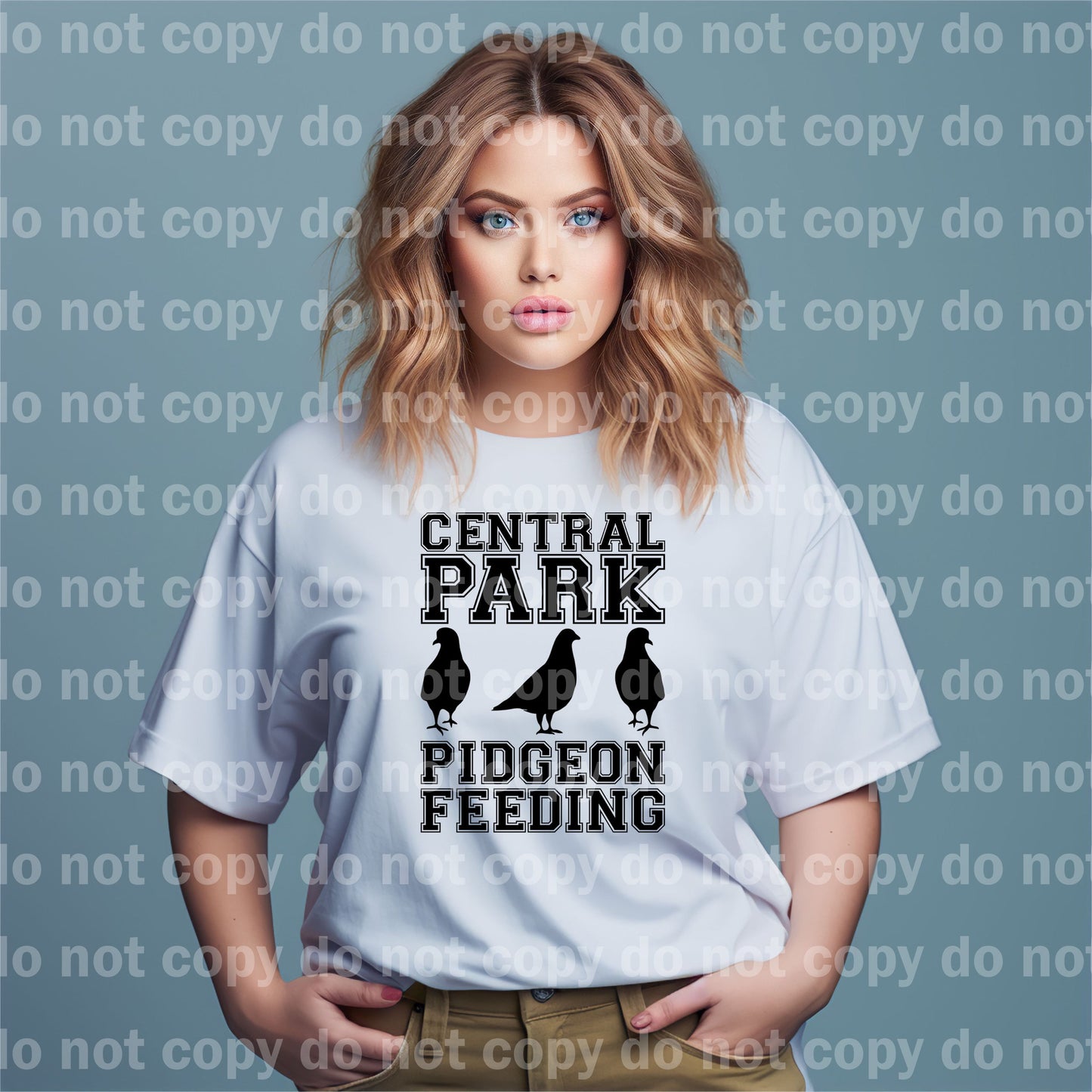 Pidgeon Feeding Distressed/Non Distressed Dream Print or Sublimation Print