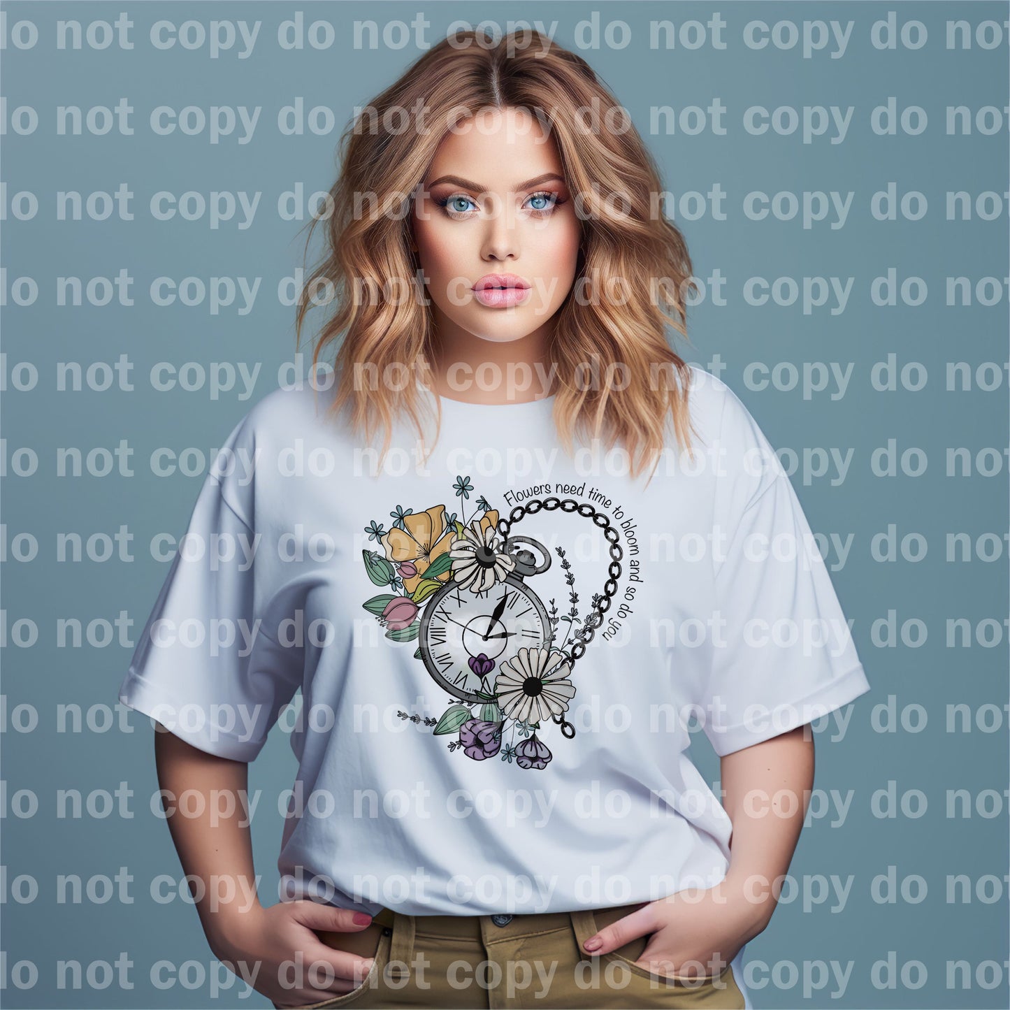 Las flores necesitan tiempo para florecer y tú también sueñas con impresión o impresión por sublimación