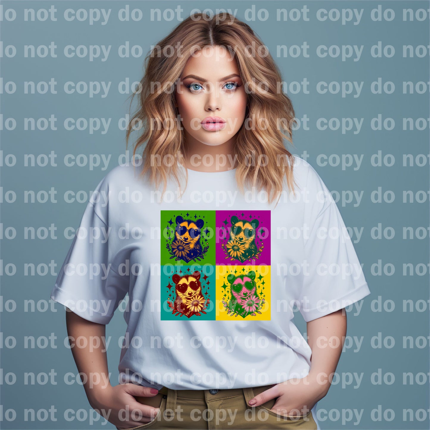 Opossums Grid Dream Print or Sublimation Print