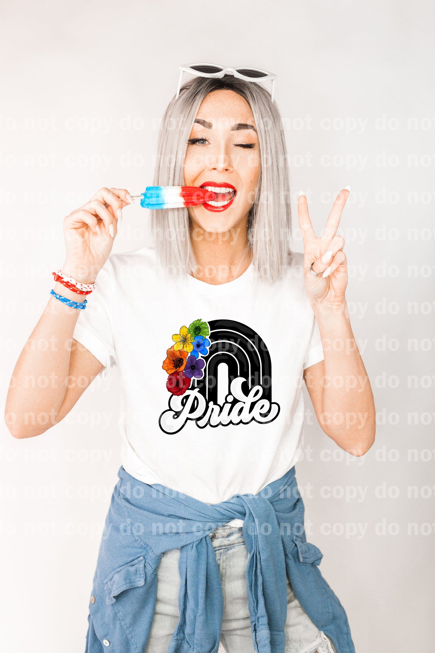 Texto del Orgullo Estampado floral de ensueño o estampado por sublimación