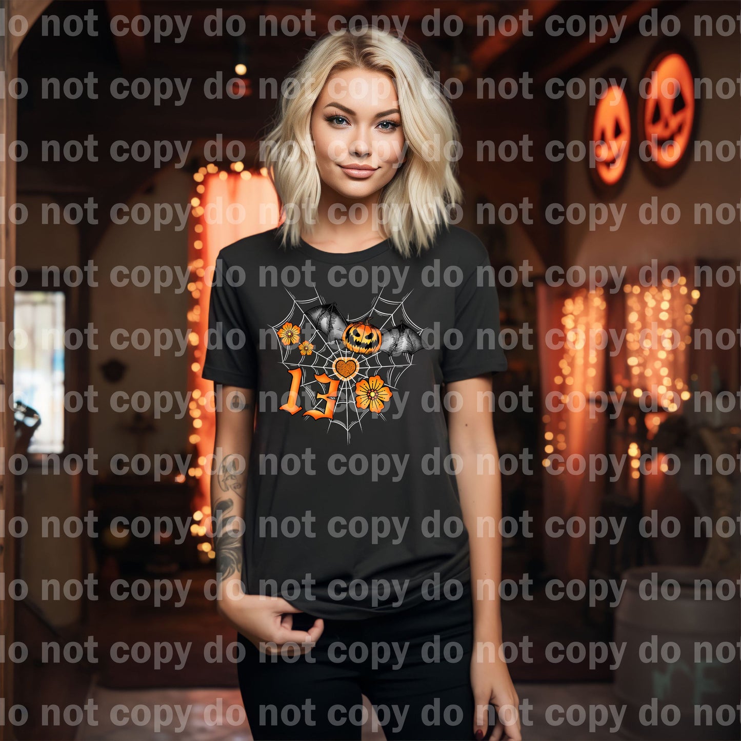 Pumpkin Bat 13 Black/White Dream Print or Sublimation Print