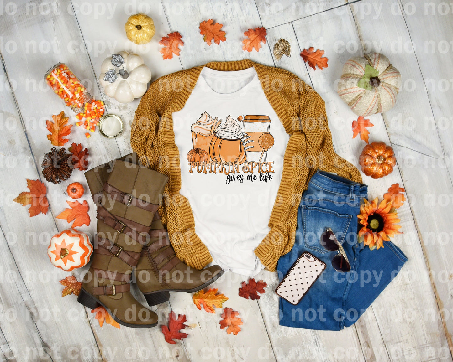 Pumpkin Spice me da vida Impresión de ensueño o impresión de sublimación