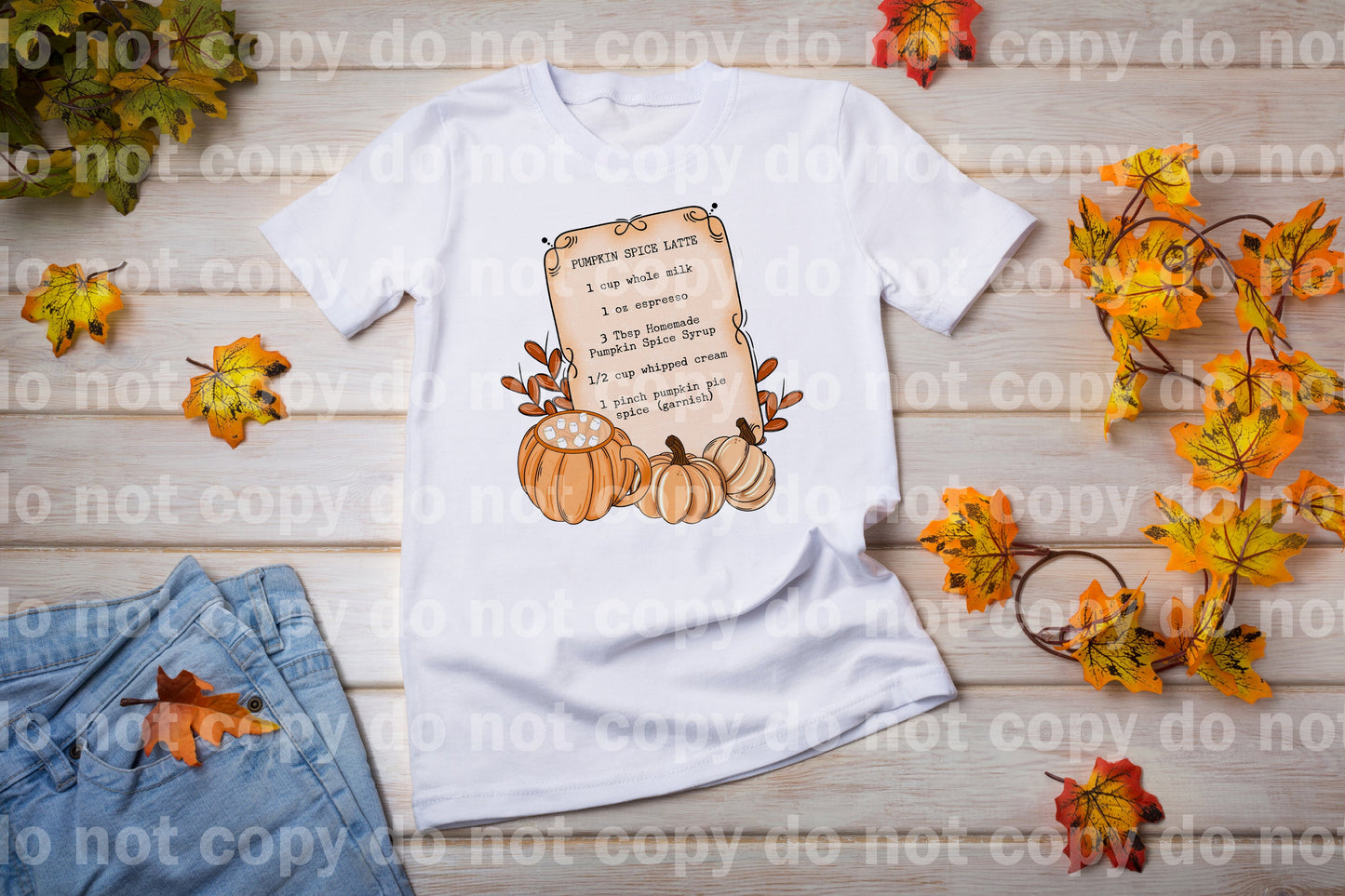 Pumpkin Spice Latte Recipe Dream Print or Sublimation Print