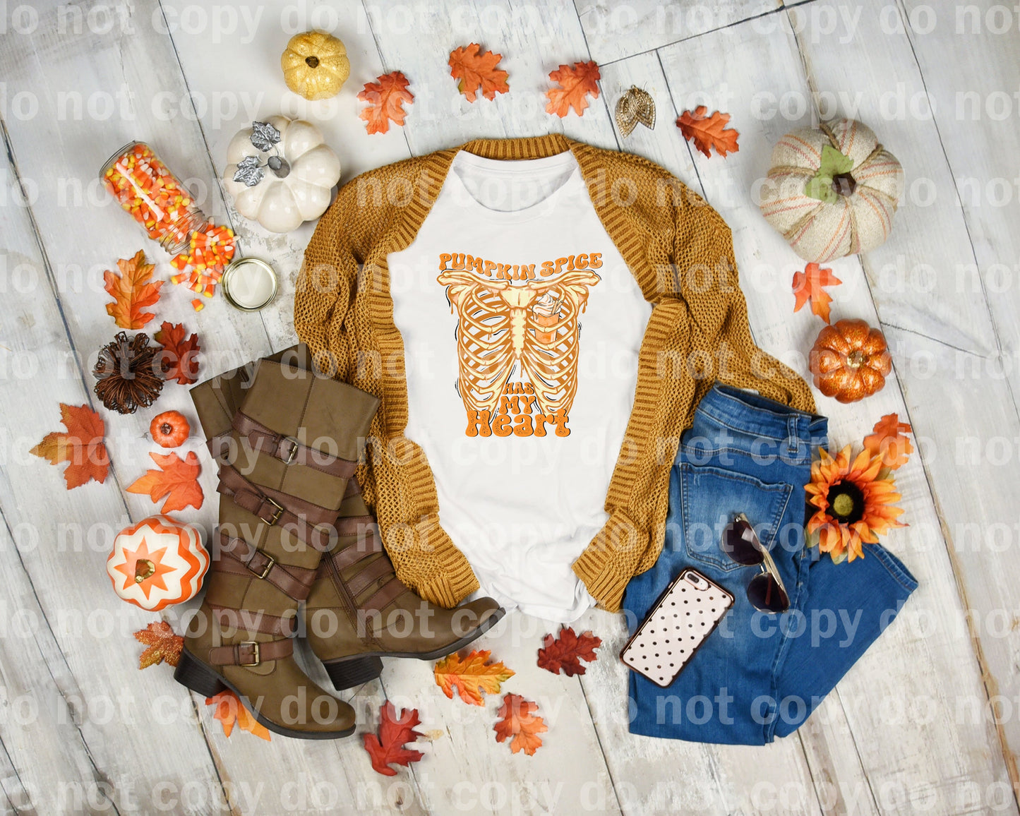 Pumpkin Spice Has My Heart Dream Print or Sublimation Print