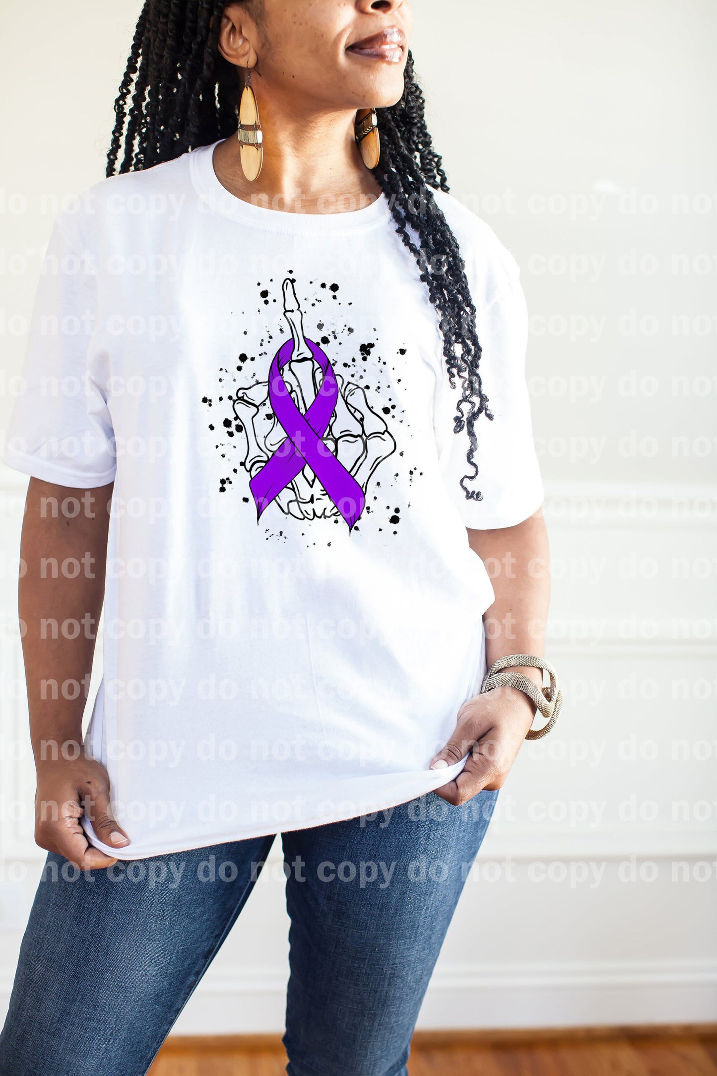 Purple Cancer Ribbon Dream Print or Sublimation Print