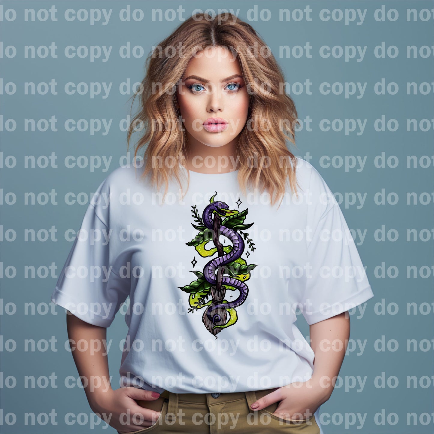 Serpiente Morada Con Estampado De Sueño De Palo De Escoba o Impresión De Sublimación