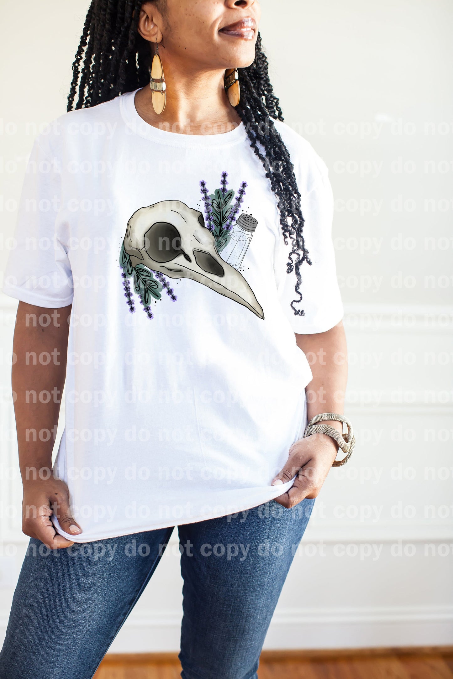 Raven Skull Lavender Dream Print or Sublimation Print