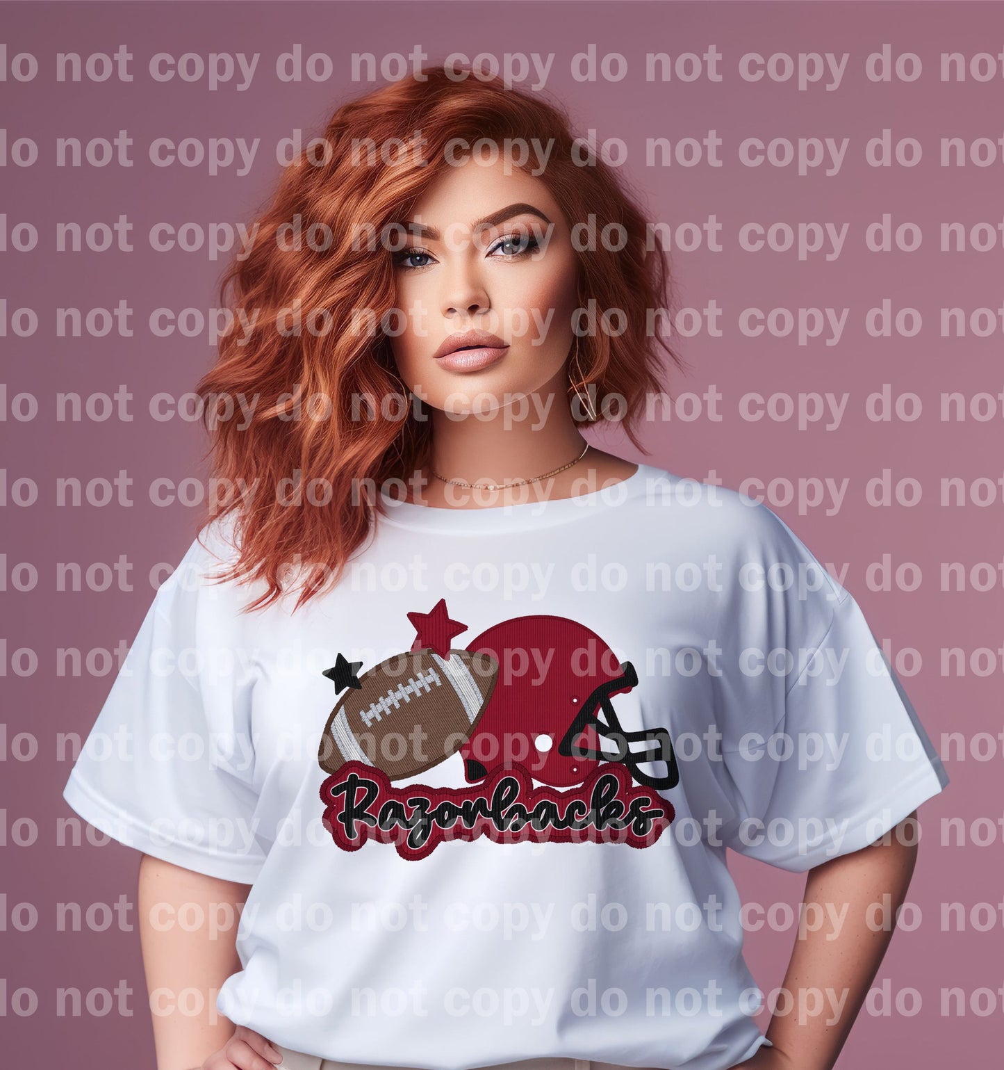 Razorbacks Football Embroidery Dream Print or Sublimation Print