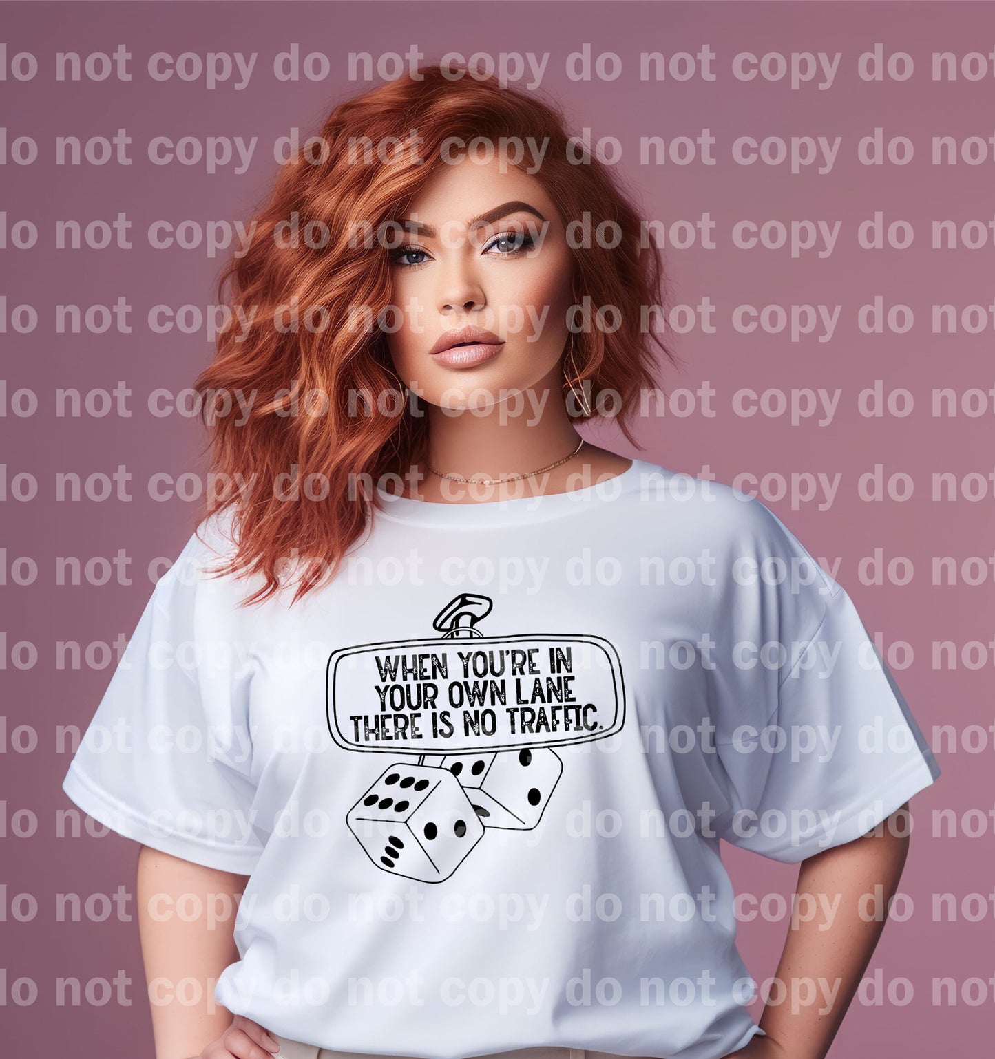When You're In Your Own Lane There Is No Traffic Full Color/One Color Dream Print or Sublimation Print