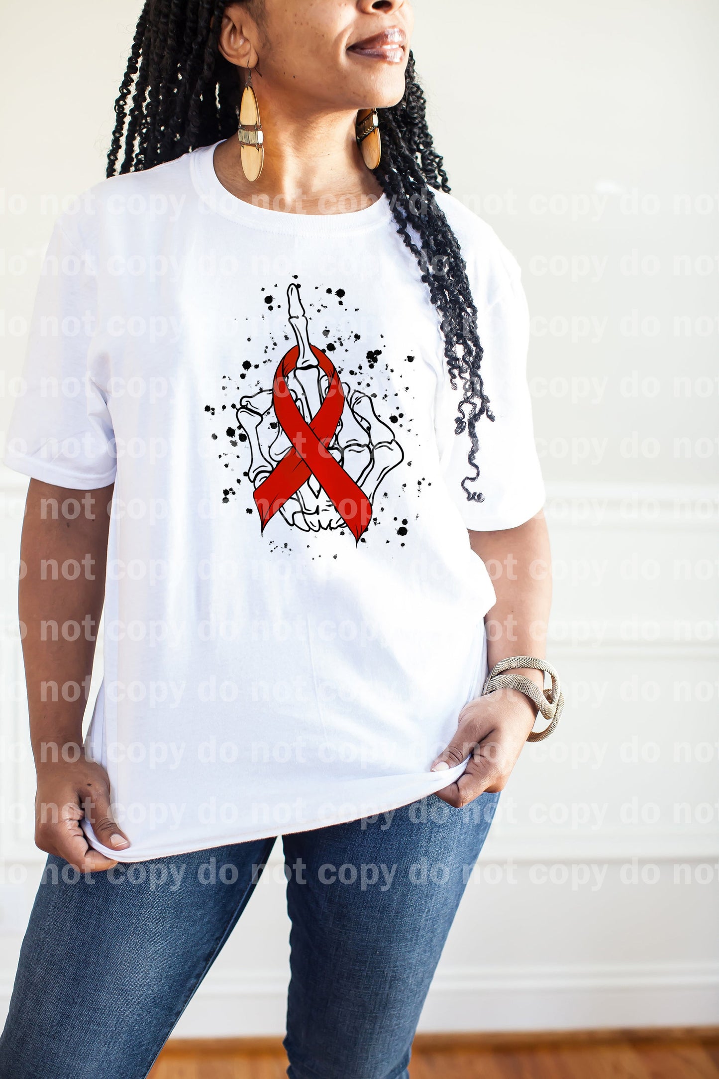 Red Cancer Ribbon Dream Print or Sublimation Print